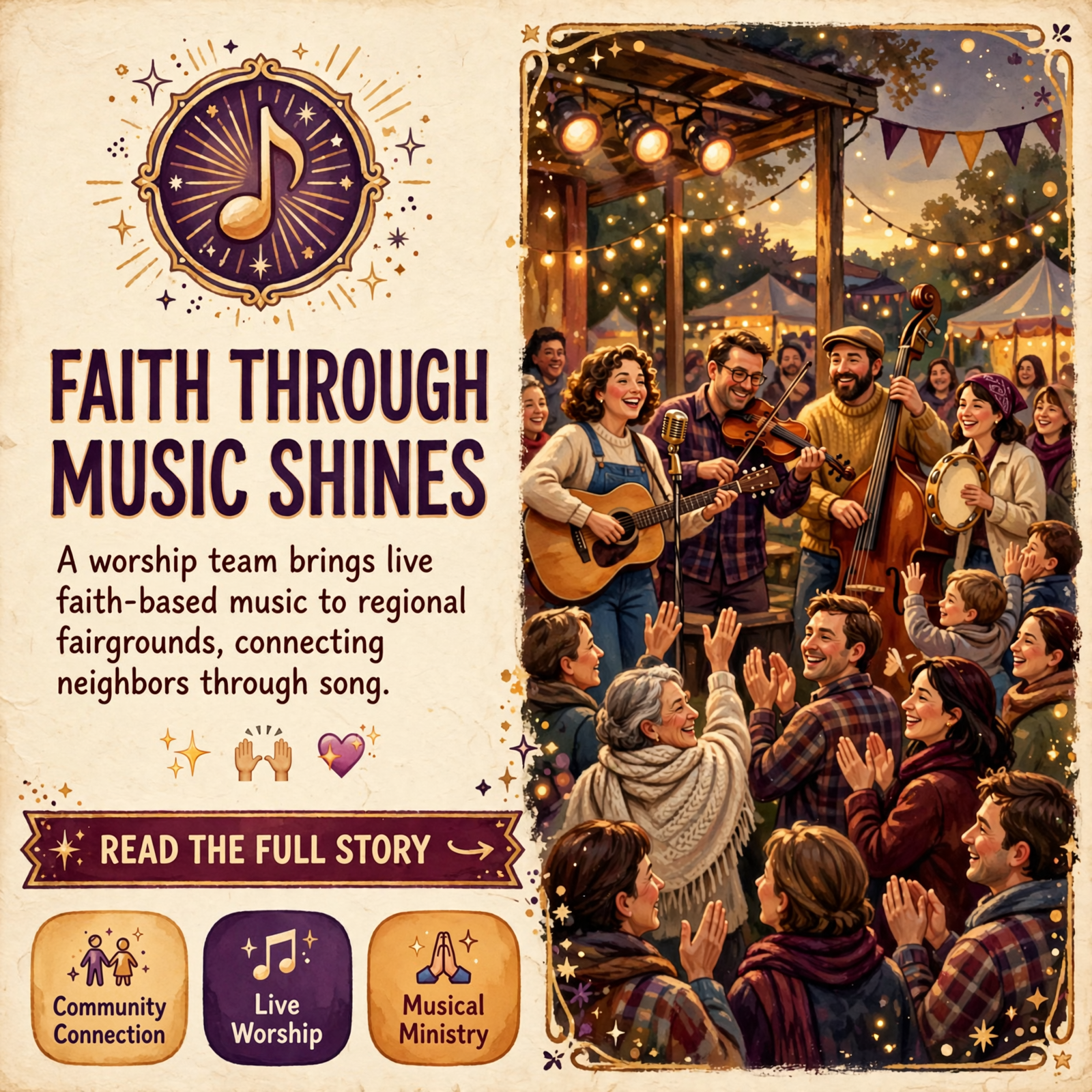 Featured image for "🎵 Mooneyham Church of God Worship Team Performs at Van Buren Fair"