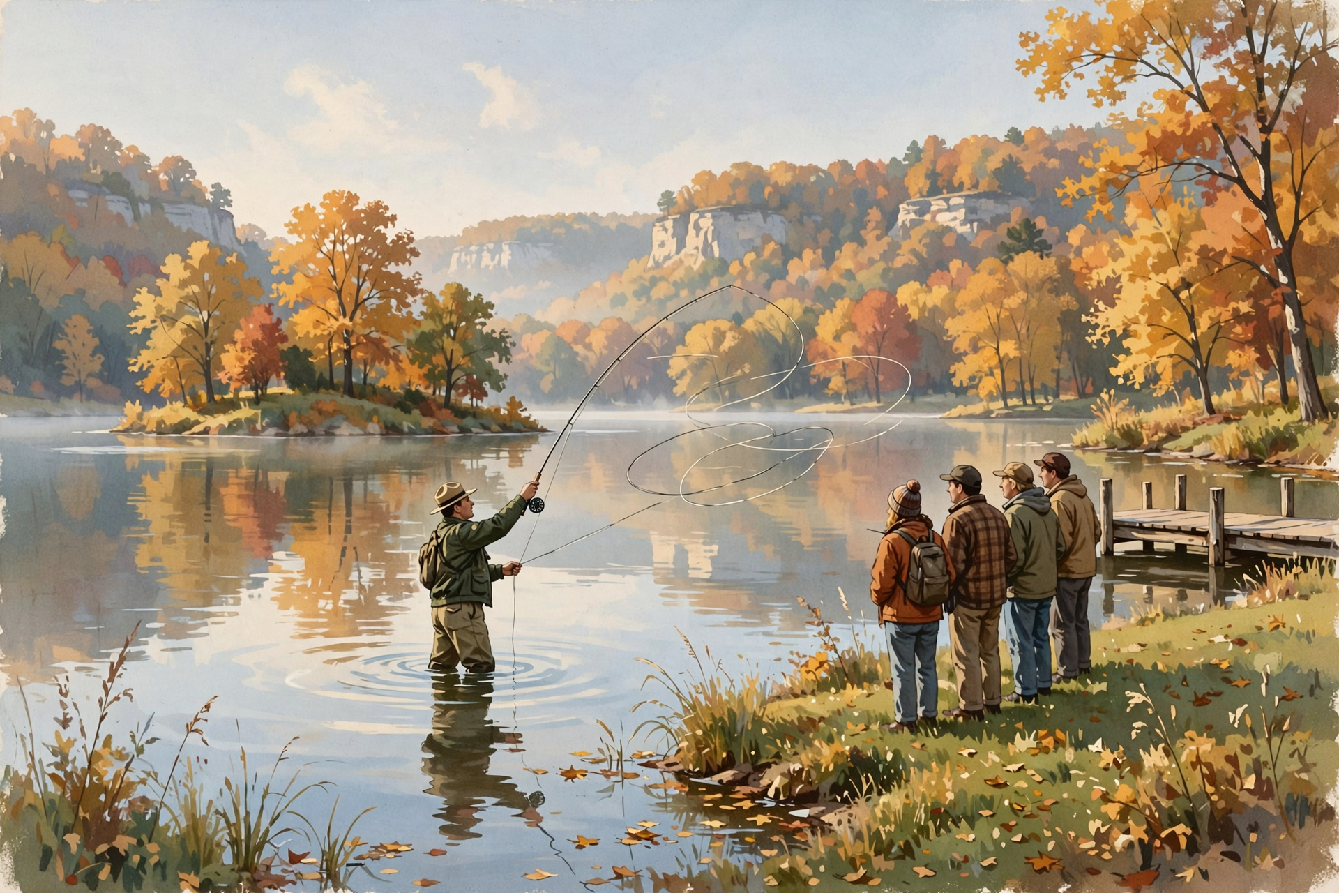 Illustration for 🎣 Learn to Cast a Fly Rod With a Ranger at Edgar Evins