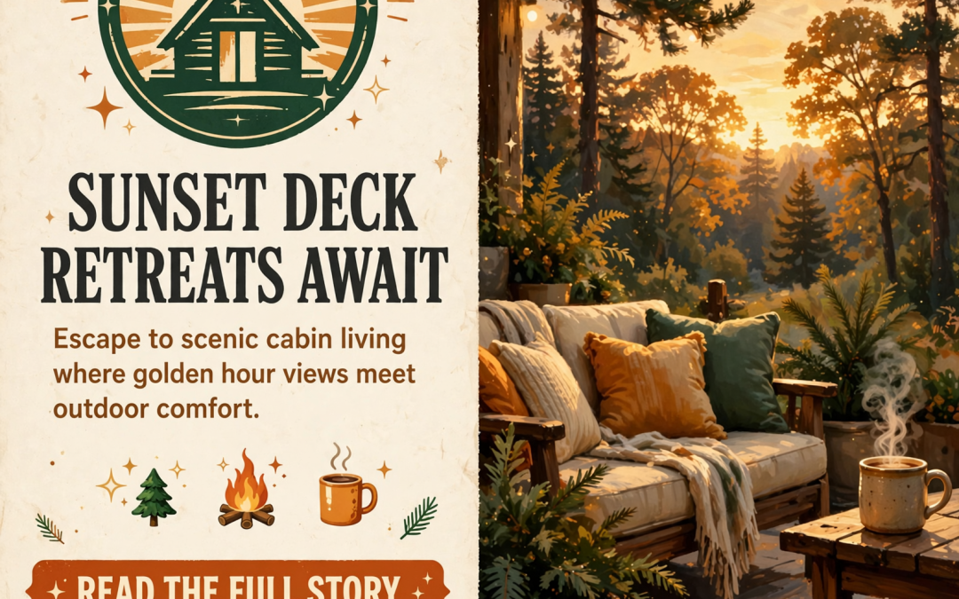 🌅 Deerwatch Cabin Offers Sunset Views and Deck Evenings in Spencer