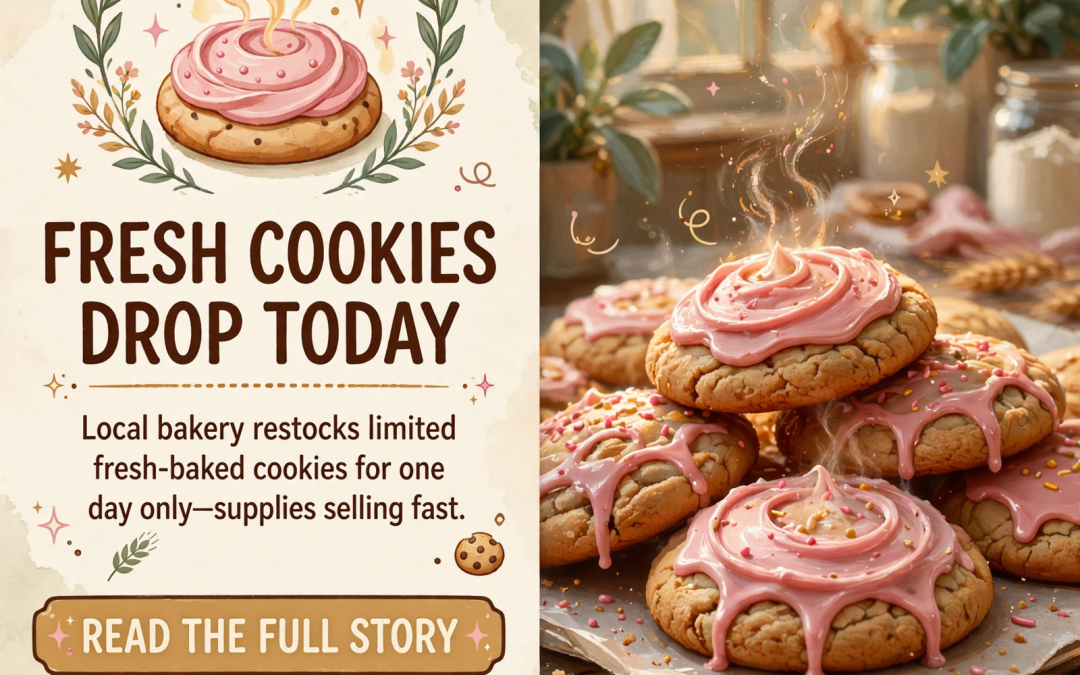 🍪 Fresh Cookie Sale in Lusk – Just Frosted Restocks Today