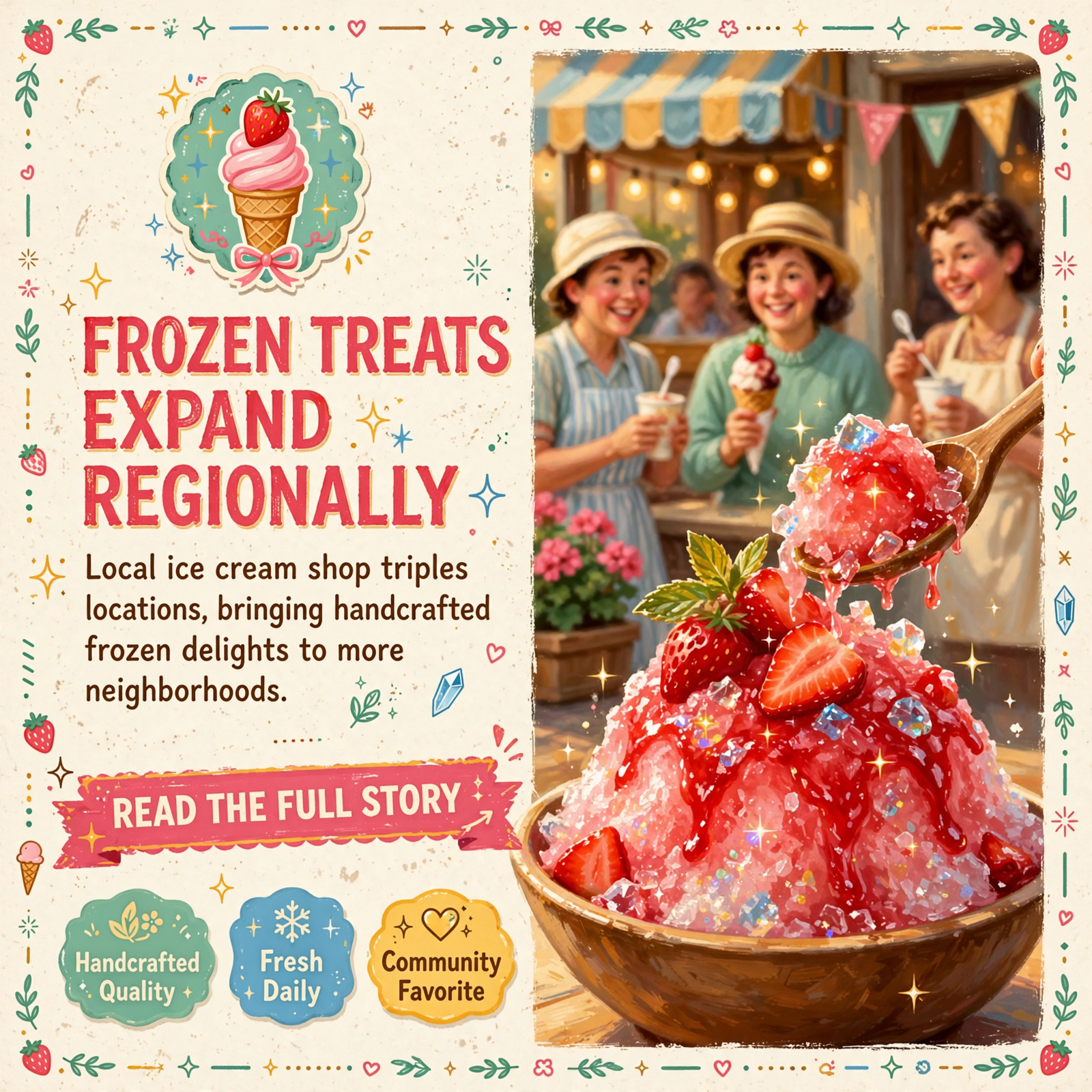 Featured image for "🍓 Sweet Treats Celebrates Strawberry Shaved Ice & Multi-Location Growth in Fort Oglethorpe & Beyond"