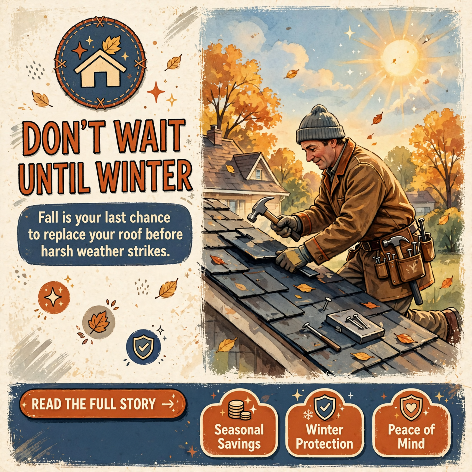 Featured image for "🏠 Fall Is the Best Time to Replace Your Roof in Ooltewah - Here's Why"