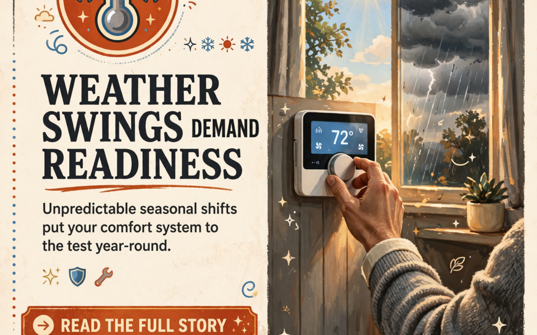 🔥❄️ Tennessee’s Unpredictable Weather Demands Year-Round HVAC Readiness