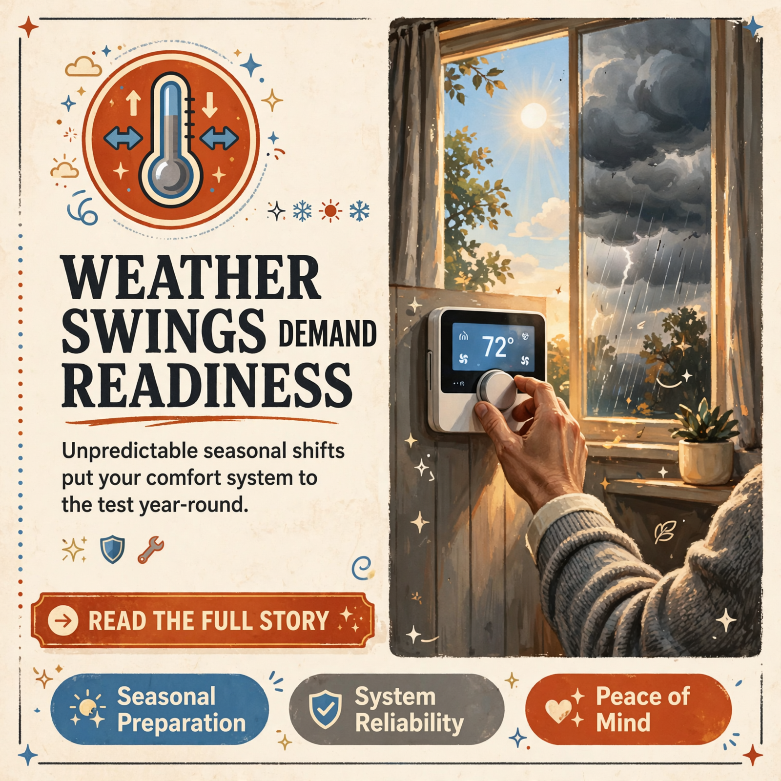 Featured image for "🔥❄️ Tennessee's Unpredictable Weather Demands Year-Round HVAC Readiness"