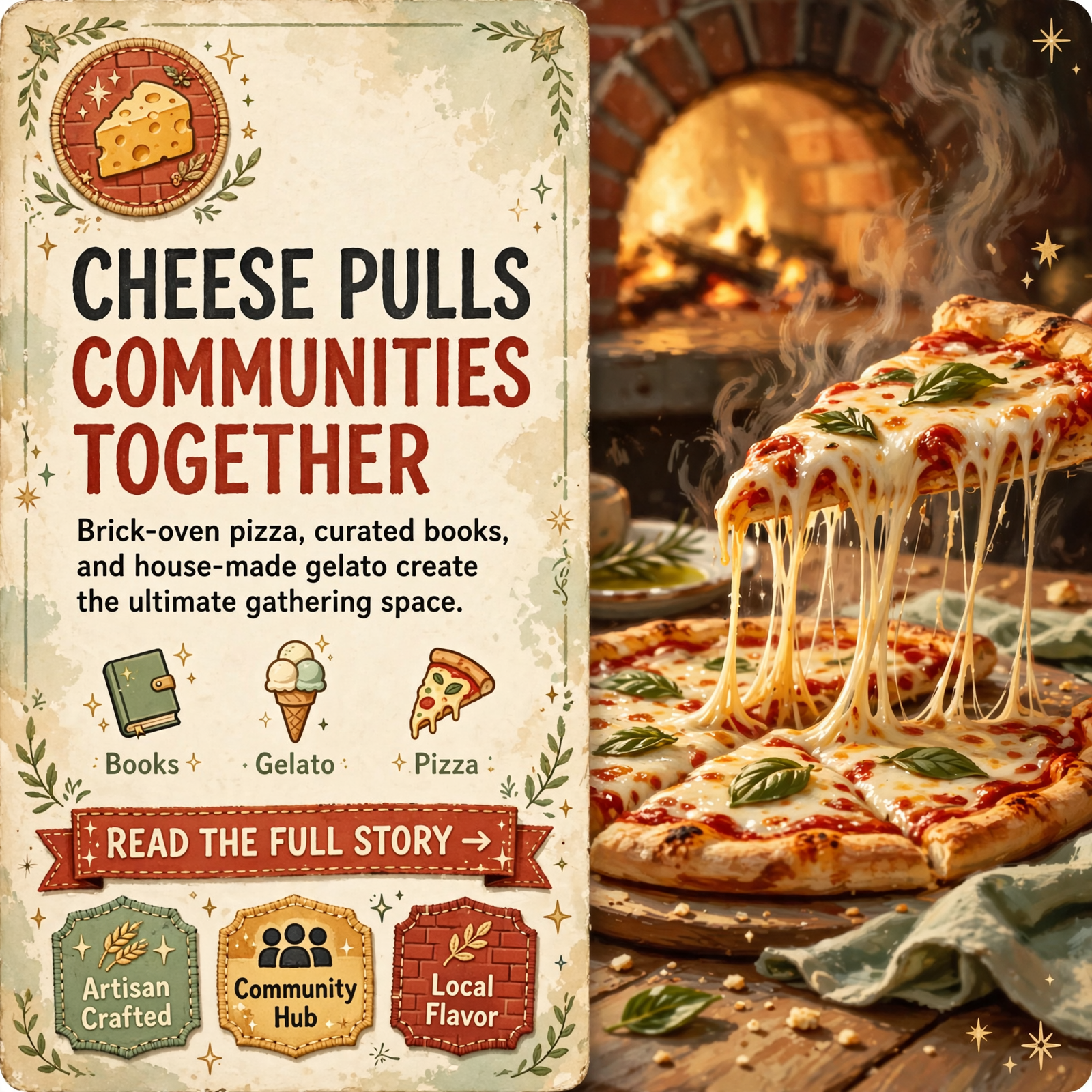 Featured image for "🧀 Stretchy, Gooey Pizza Nights at 1st Avenue Pizza, Books, and Treats in Dayton"