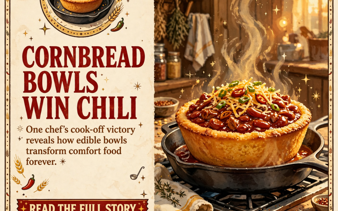 🍲 Cornbread Bowls Level Up Chili Night – A Southern Twist on a Classic Comfort Meal