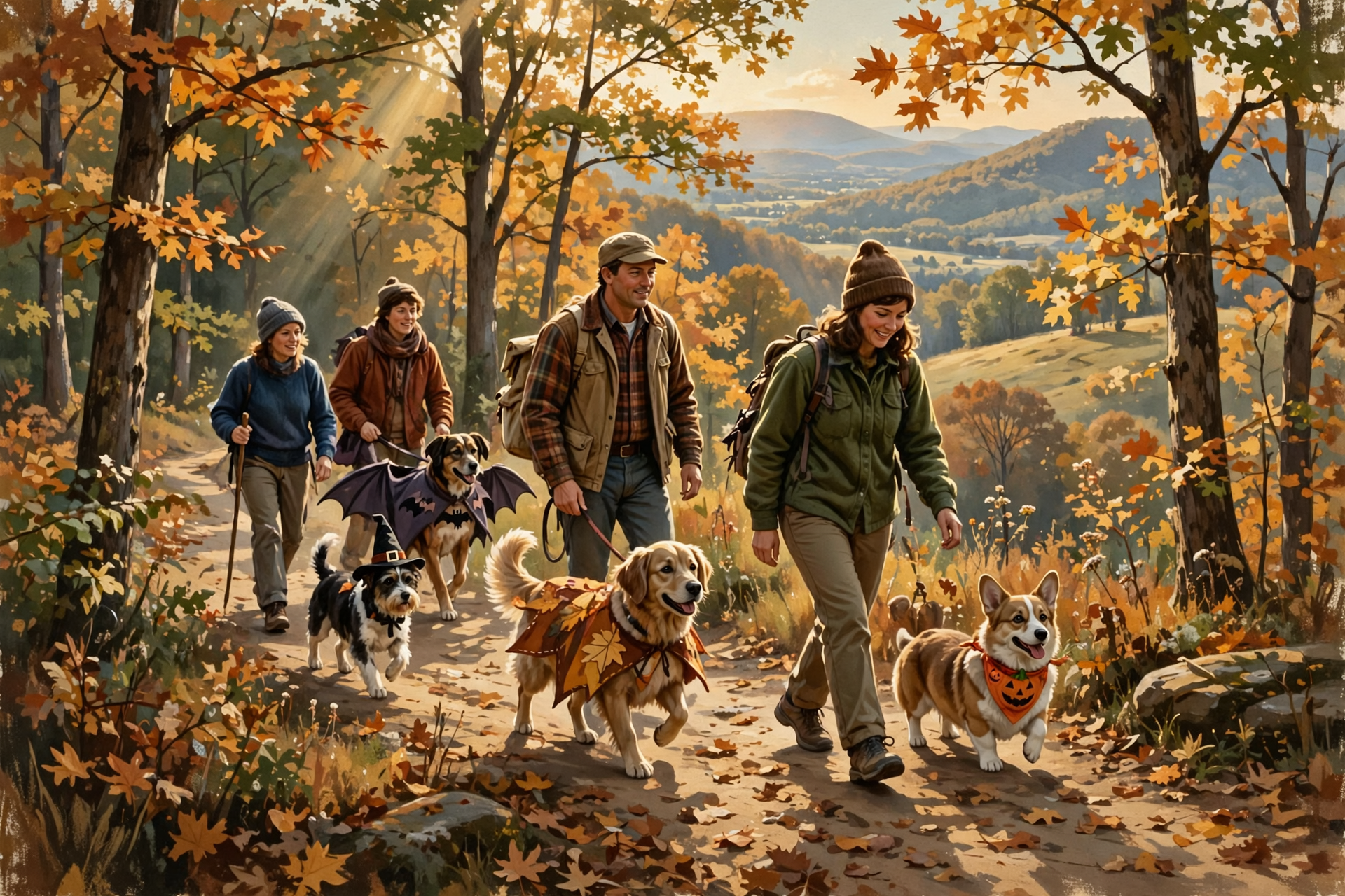 Illustration for 🐕 Hike Monte Sano With Your Dog in a Costume