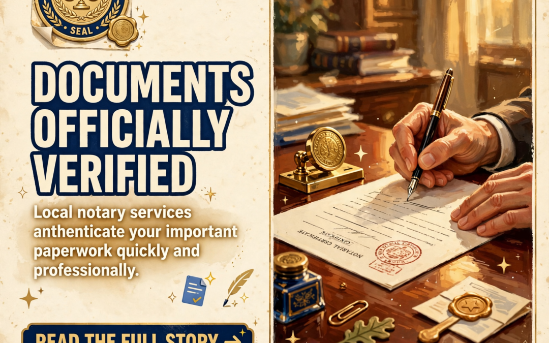 📋 Notary Services Available in Decatur – What Documents Can Be Notarized