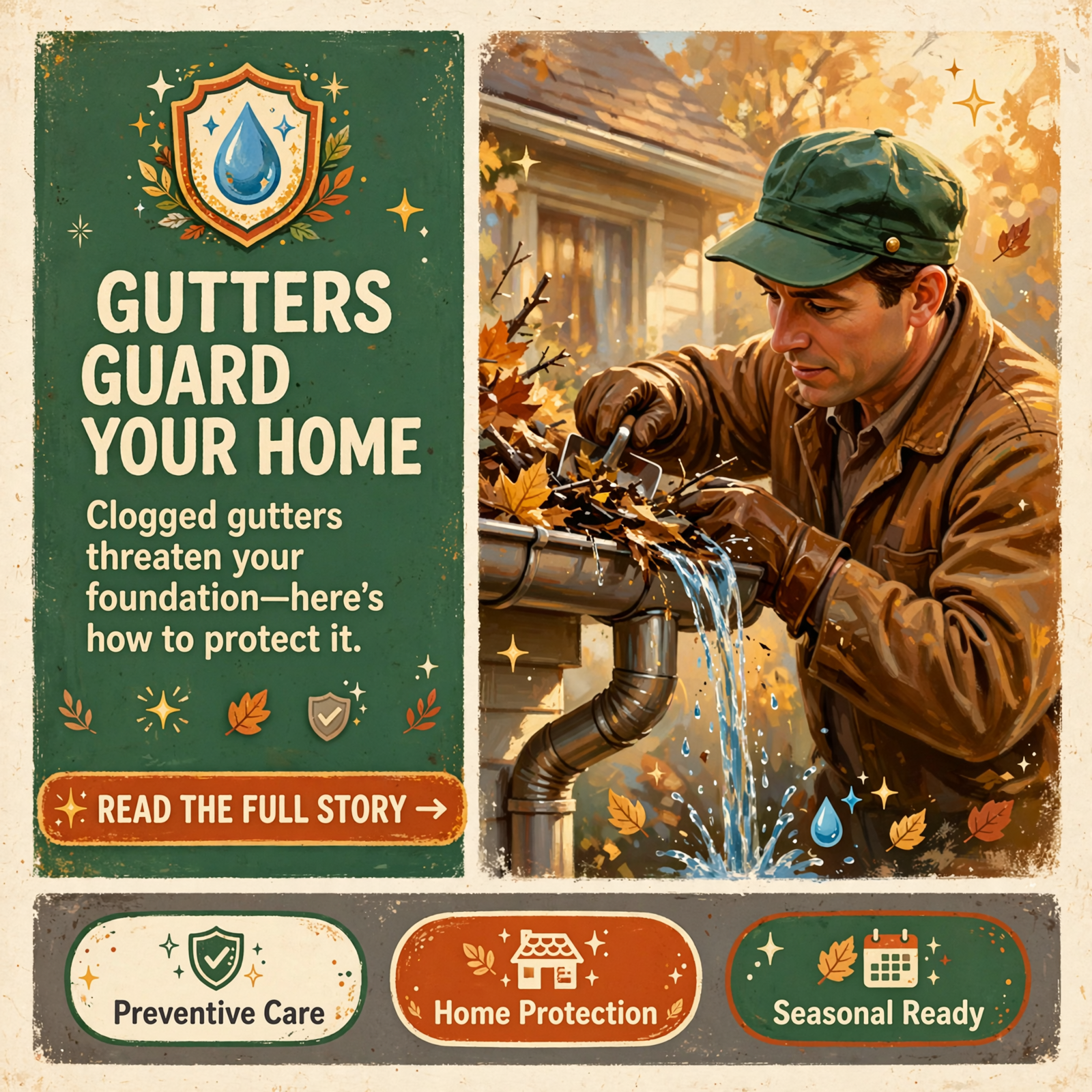 Featured image for "🧼 GoMowPro LLC Offers Gutter Cleaning to Protect Homes from Water Damage"