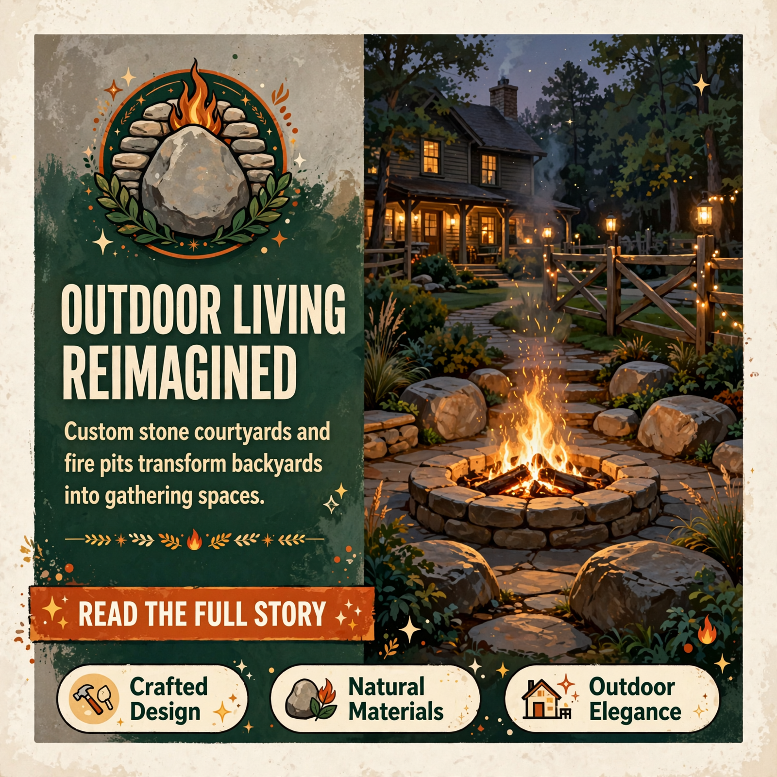 Featured image for "🏗️ Oak & Stone LLC Breaks Ground on Custom Outdoor Living Project at Riverwatch Golf Course Community"