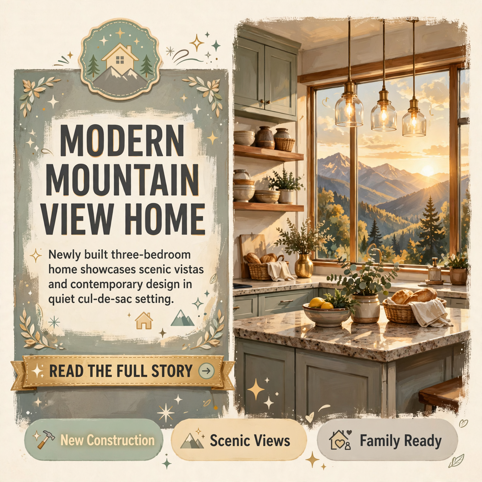 Featured image for "🏡 New Construction Home with Mountain Views Listed in Dunlap"