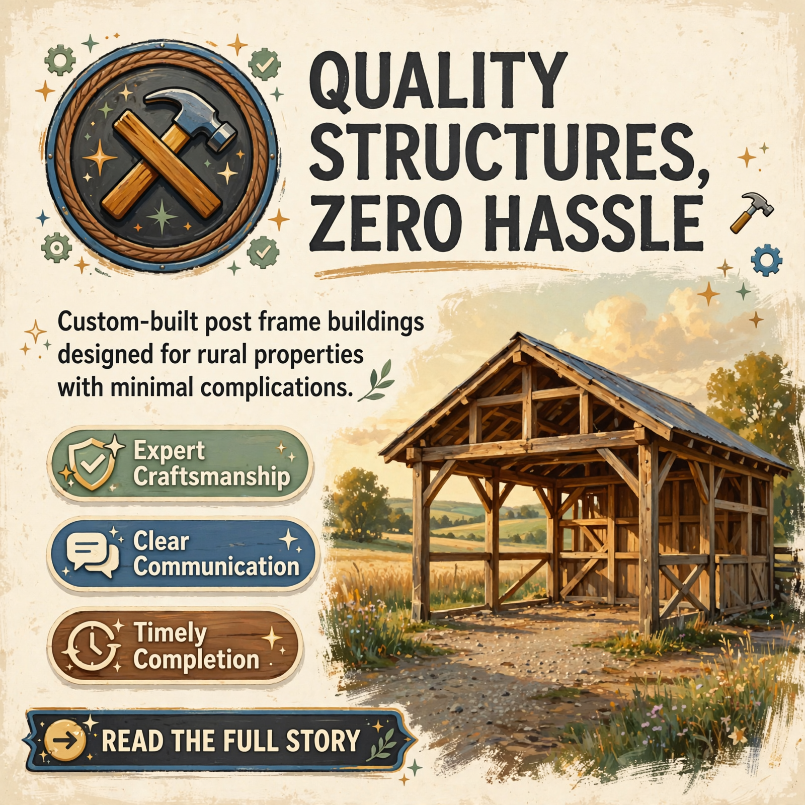 Featured image for "🏗️ Mission Structures Brings Quality Post Frame Buildings to Dunlap"