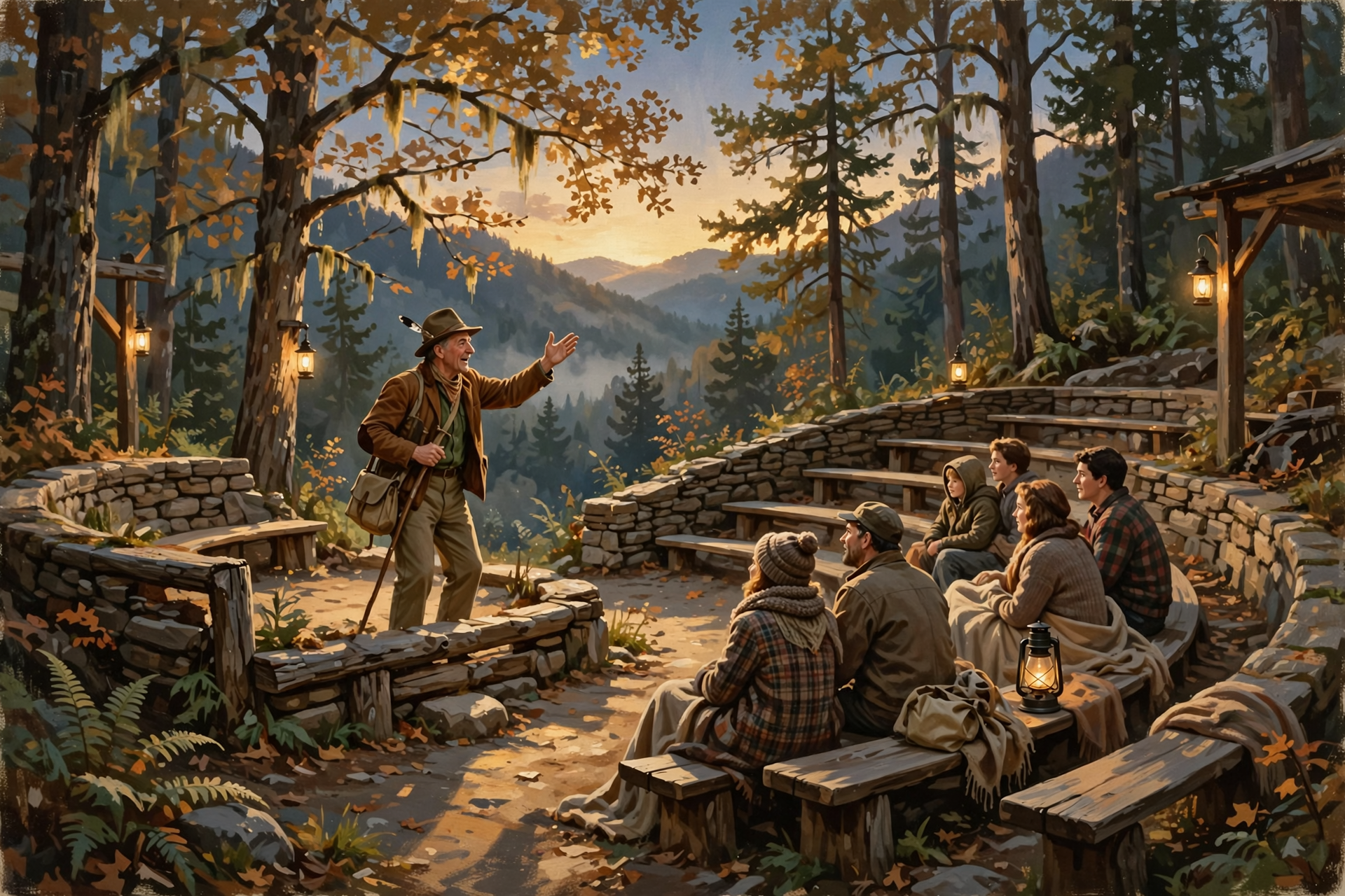 Illustration for 👣 Hear Mountain Folklore and Bigfoot Tales Under the Trees at Monte Sano