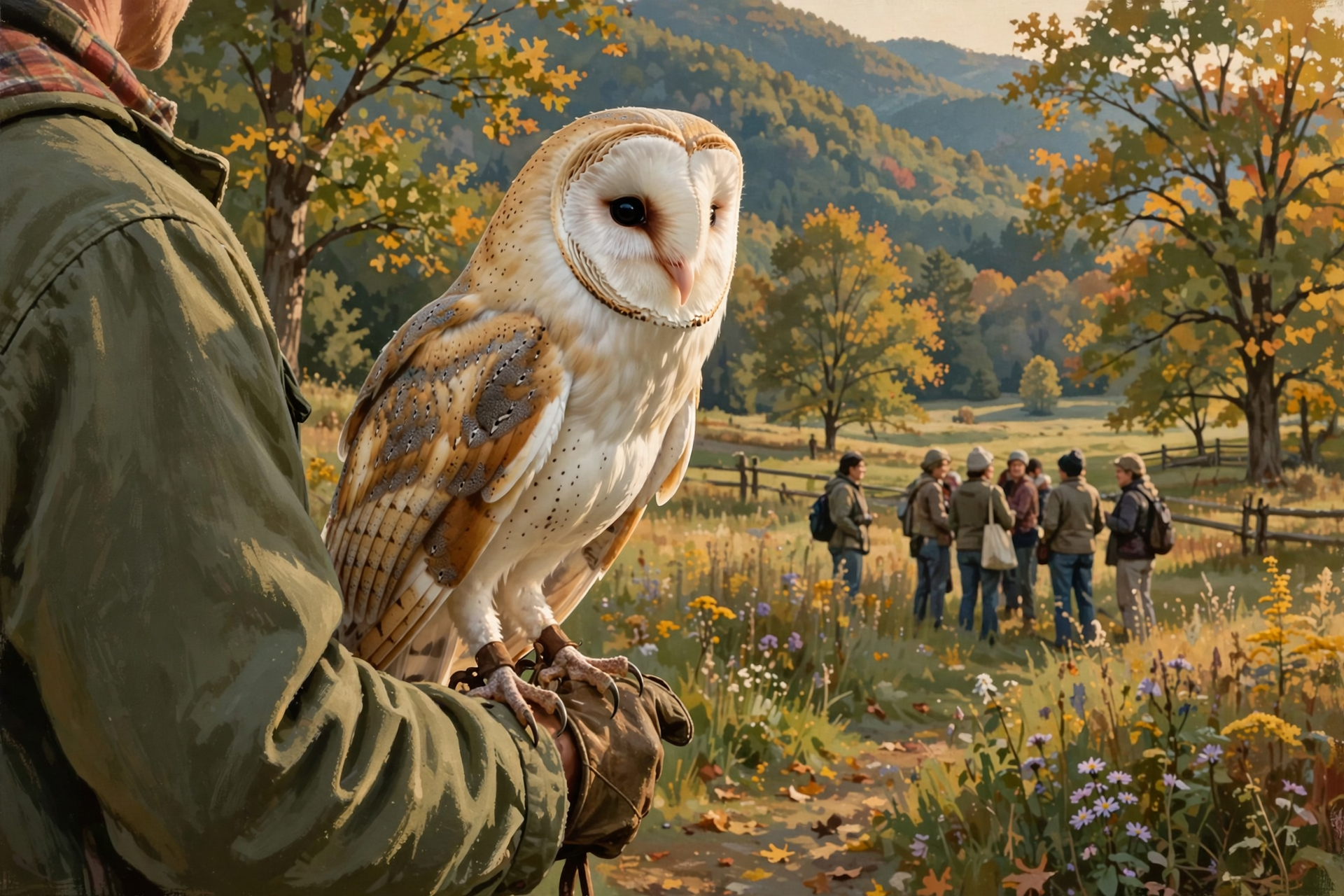 Illustration for 🦉 Meet Winnie the Barn Owl at Reflection Riding