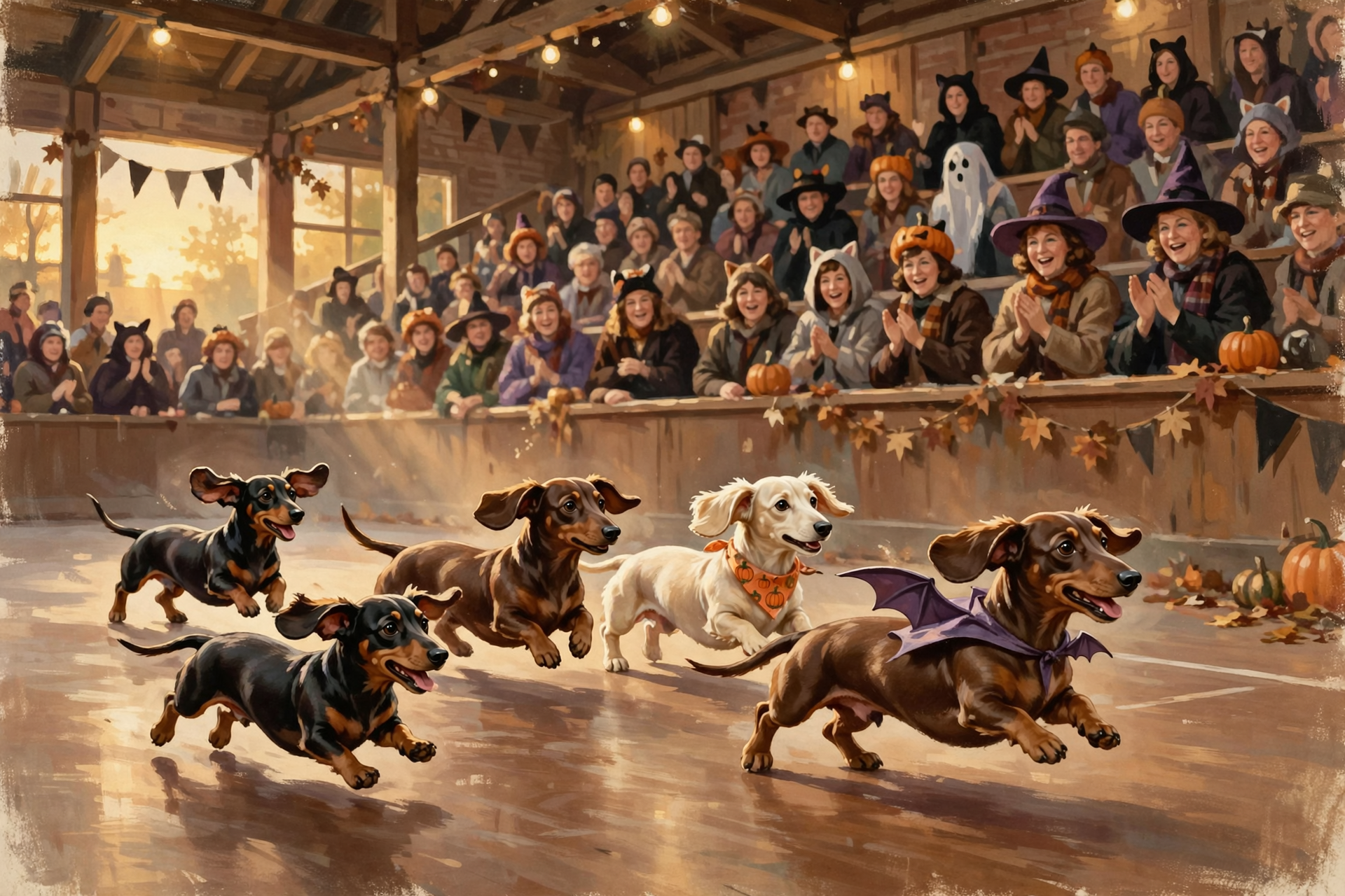 Illustration for 🐕 Cheer the Wiener Dogs on Halloween Night With the Huntsville Havoc