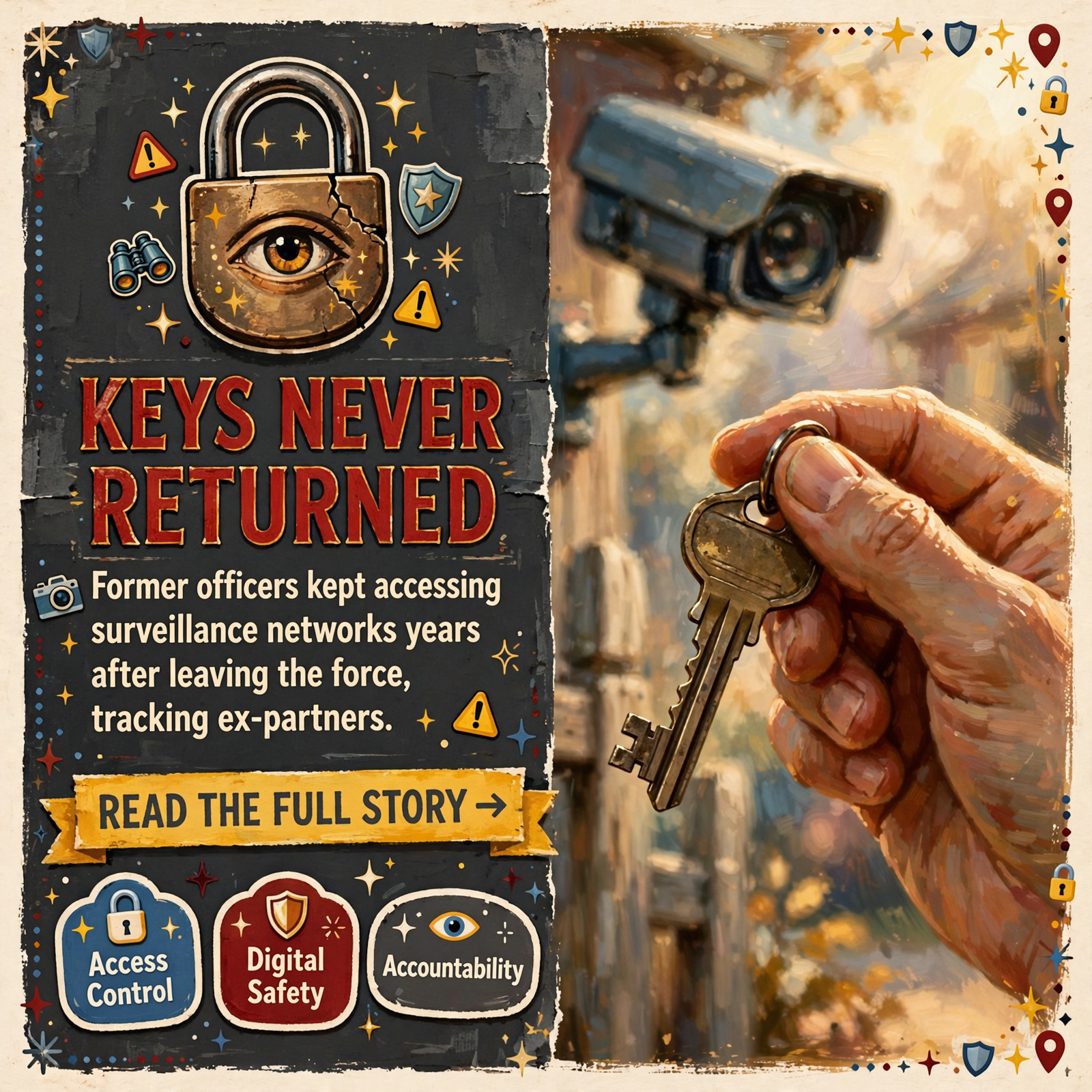 Featured image for "🔑 Ex-Cops Still Peeking, Glasses That Listen on Their Own, and a Bug Sweep That Became a Crime"