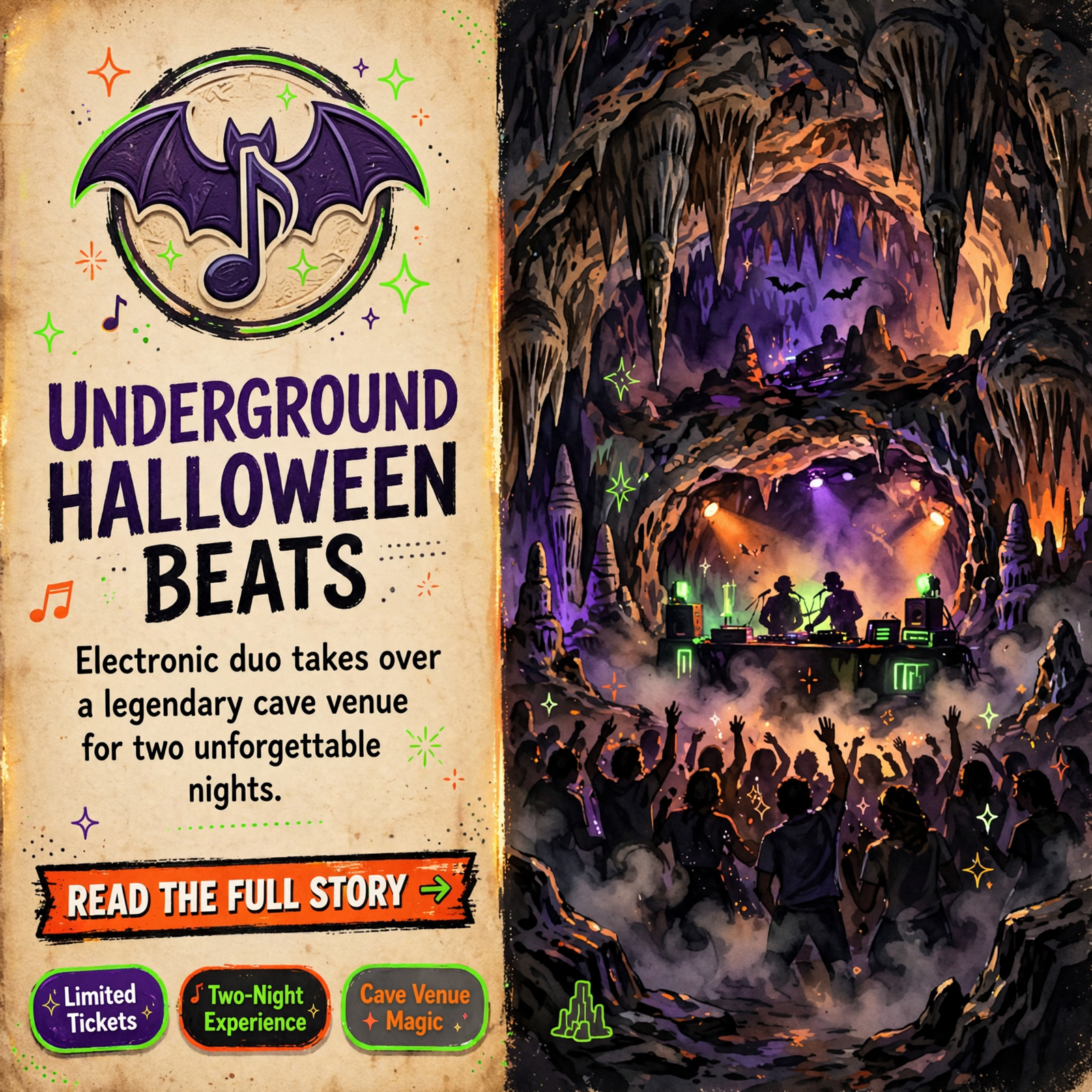 π Hippie Sabotage Halloween Shows at The Caverns – October 30 & 31 Tickets Update β Featured Image Featured image for "π Hippie Sabotage Halloween Shows at The Caverns - October 30 & 31 Tickets Update"