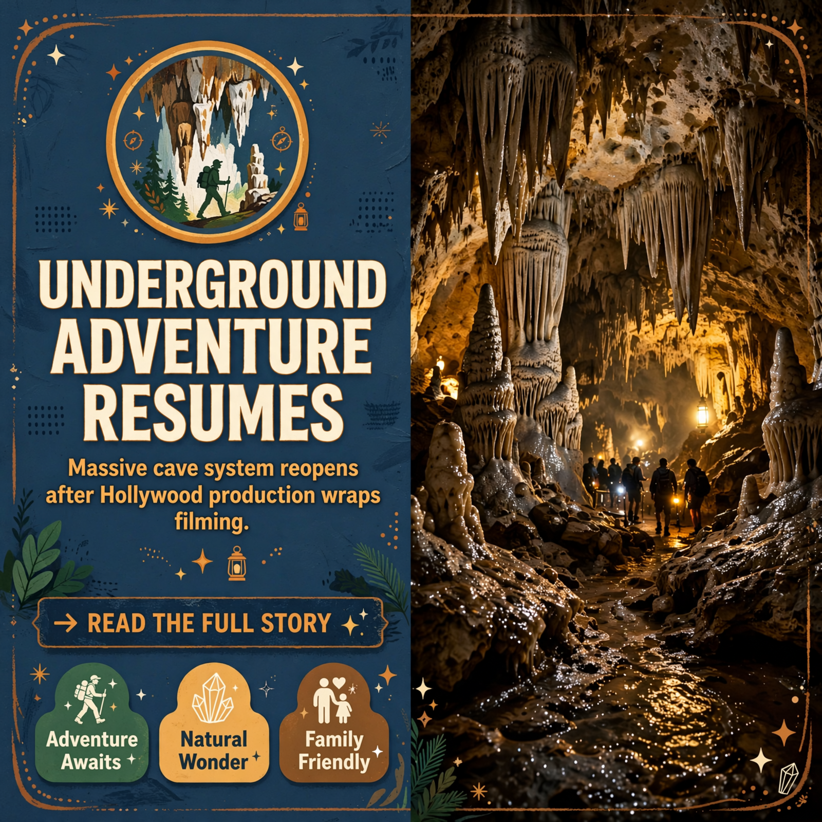 π¦ Cumberland Caverns Reopens After Week of Filming in McMinnville β Featured Image Featured image for "π¦ Cumberland Caverns Reopens After Week of Filming in McMinnville"