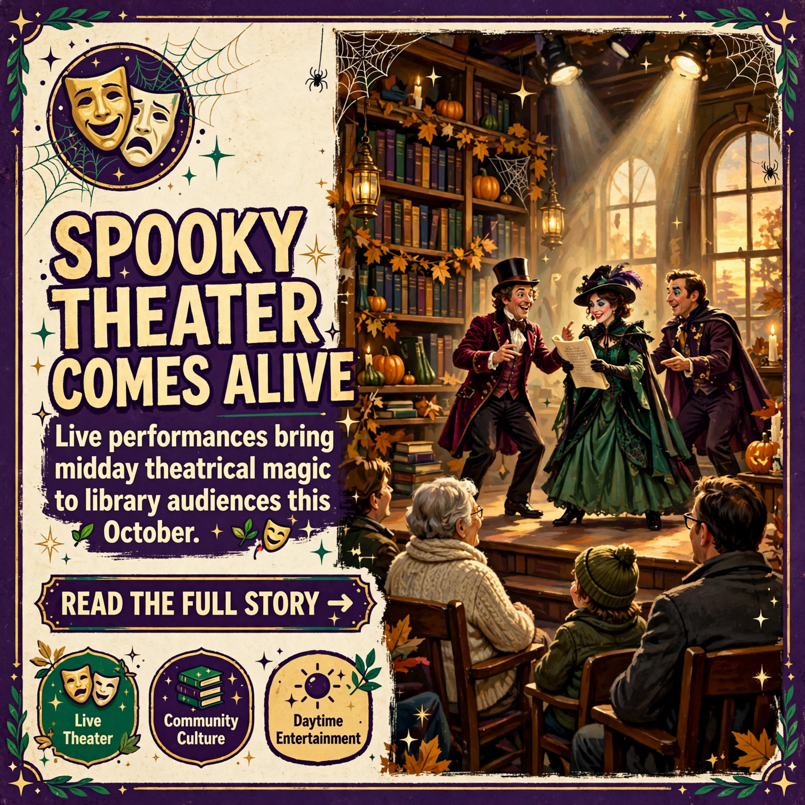 Featured image for "🎭 Cumberland County Playhouse Brings The Addams Family to Art Circle Library"