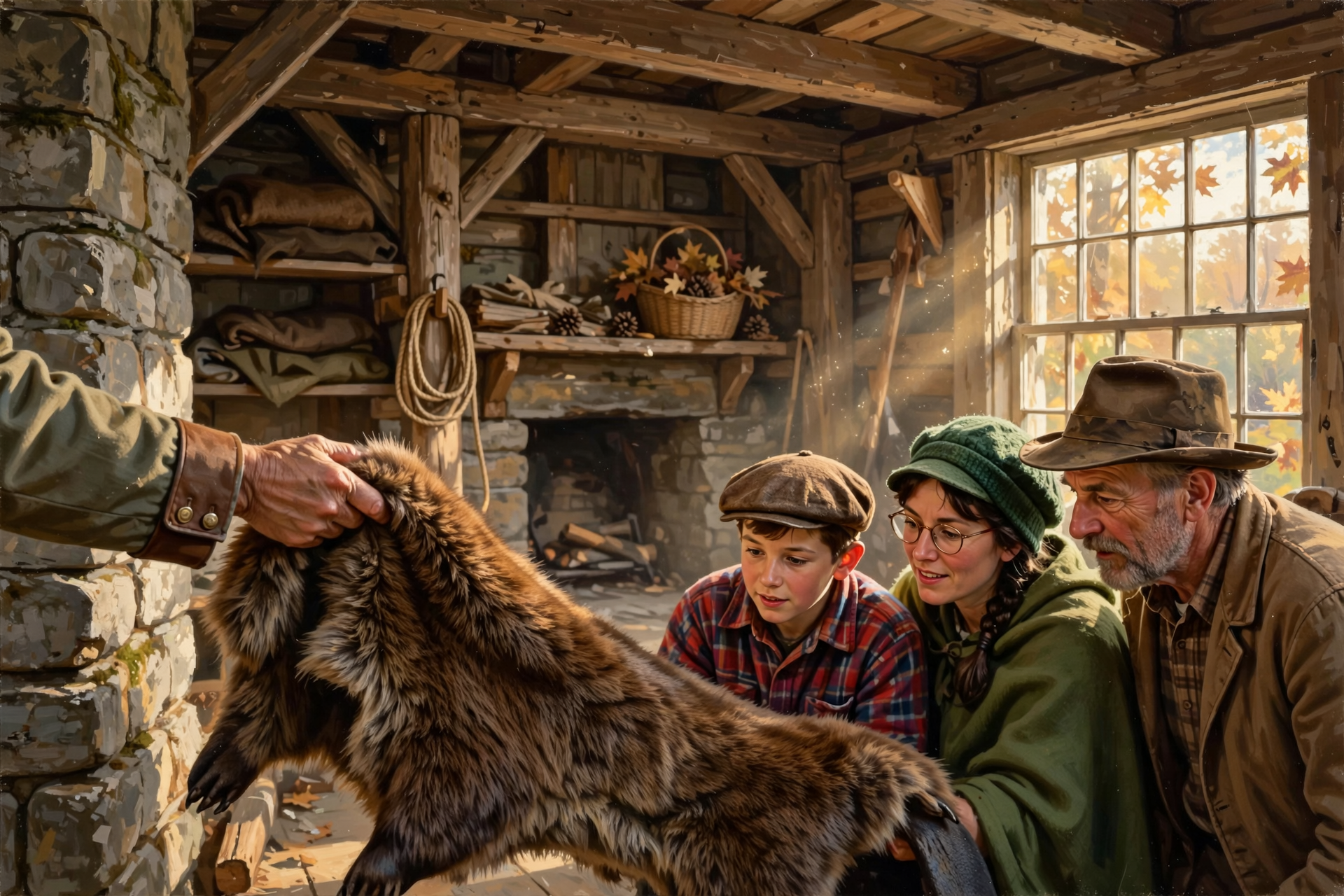 Illustration for 🦫 Touch a Beaver Pelt Inside an Old Frontier Fort at Kingston