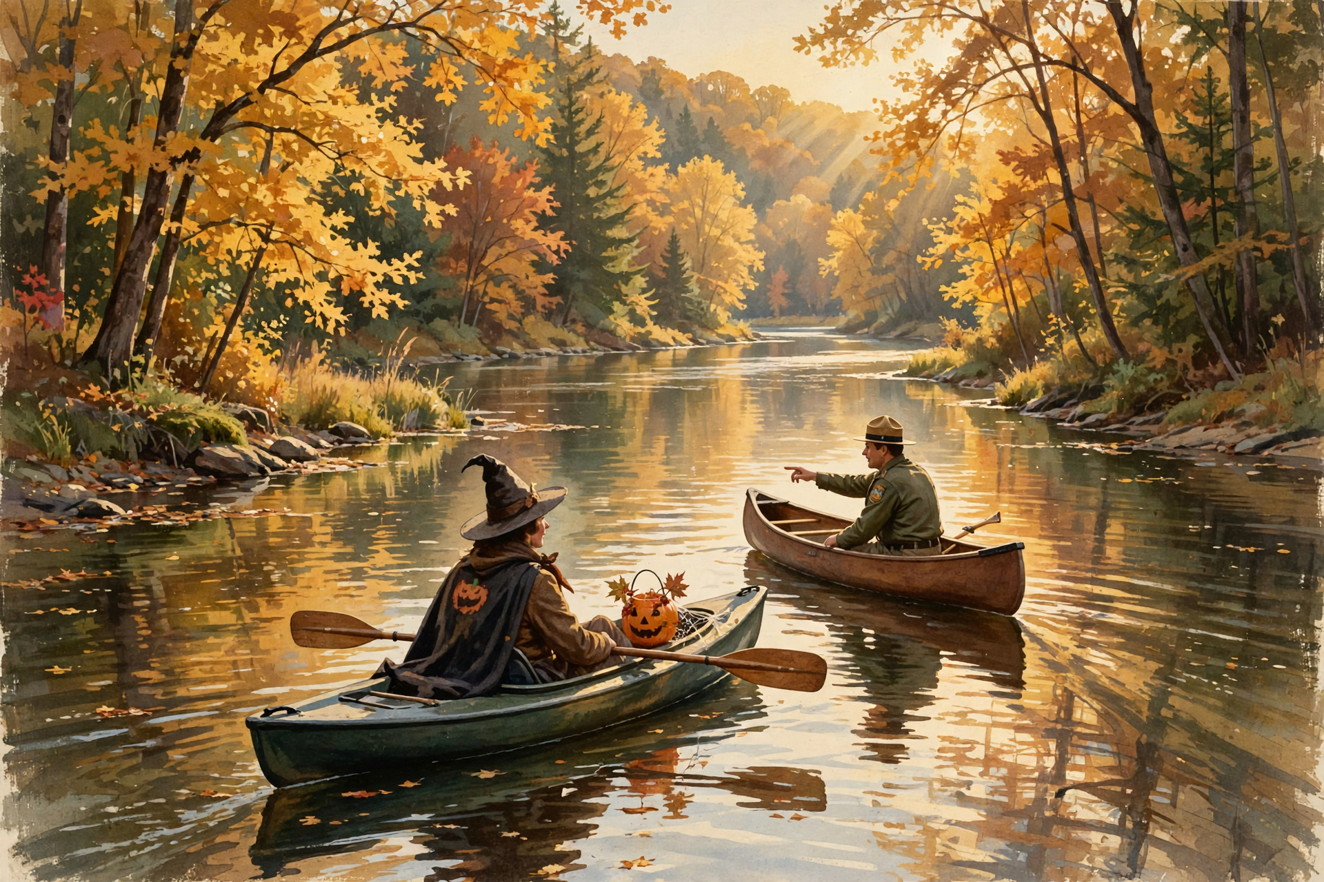 Illustration for 🛶 Dress Up and Float the Olympic River on Halloween at the Ocoee
