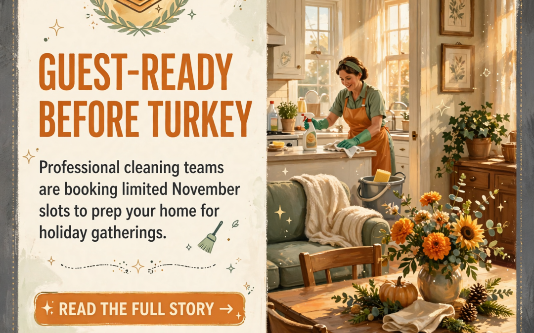 🦃 Quick Thanksgiving Cleaning Help Available in November – Limited Spots
