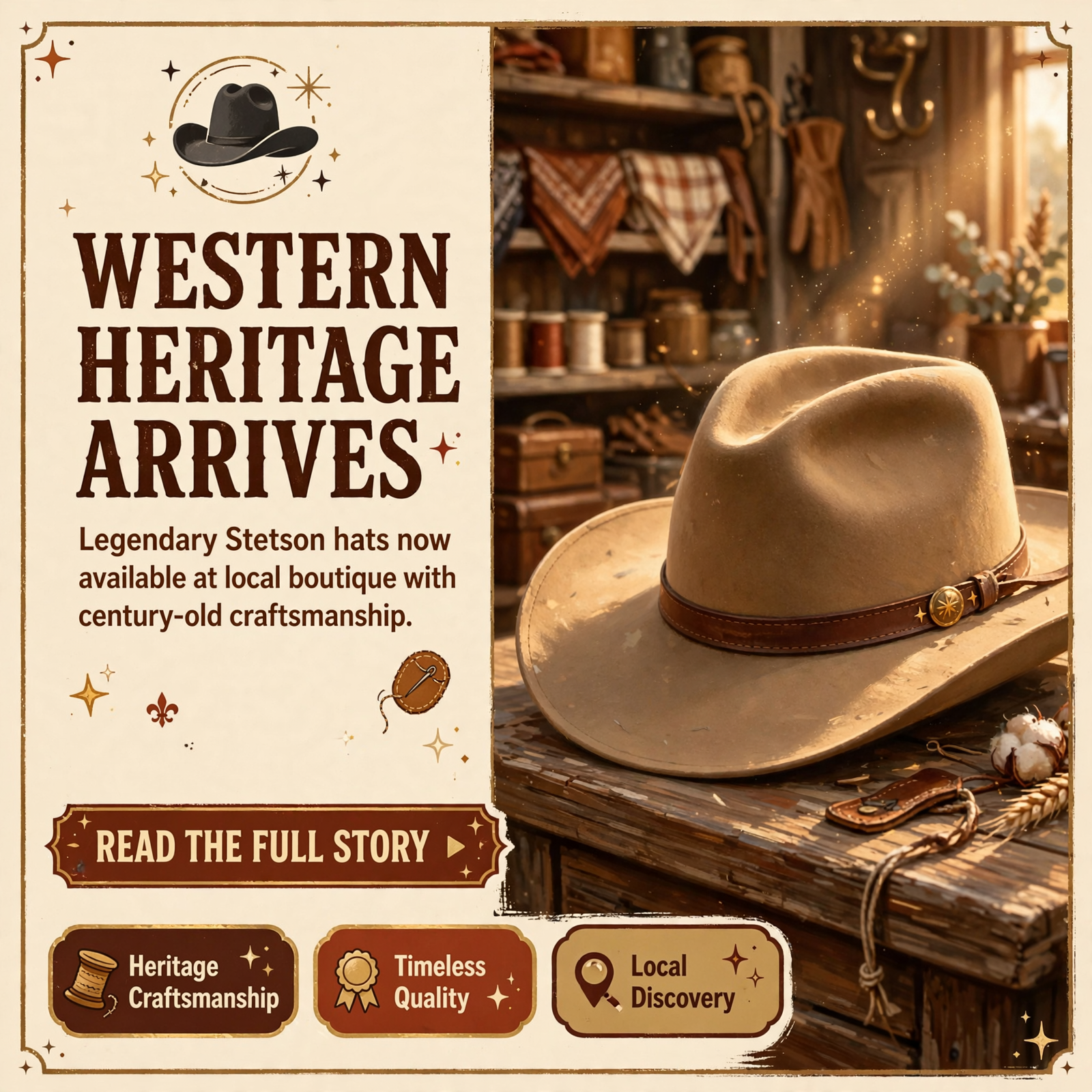 🤠 Stetson Skyline Hats Now Available at The Dunlap Mercantile — Featured Image Featured image for "🤠 Stetson Skyline Hats Now Available at The Dunlap Mercantile"