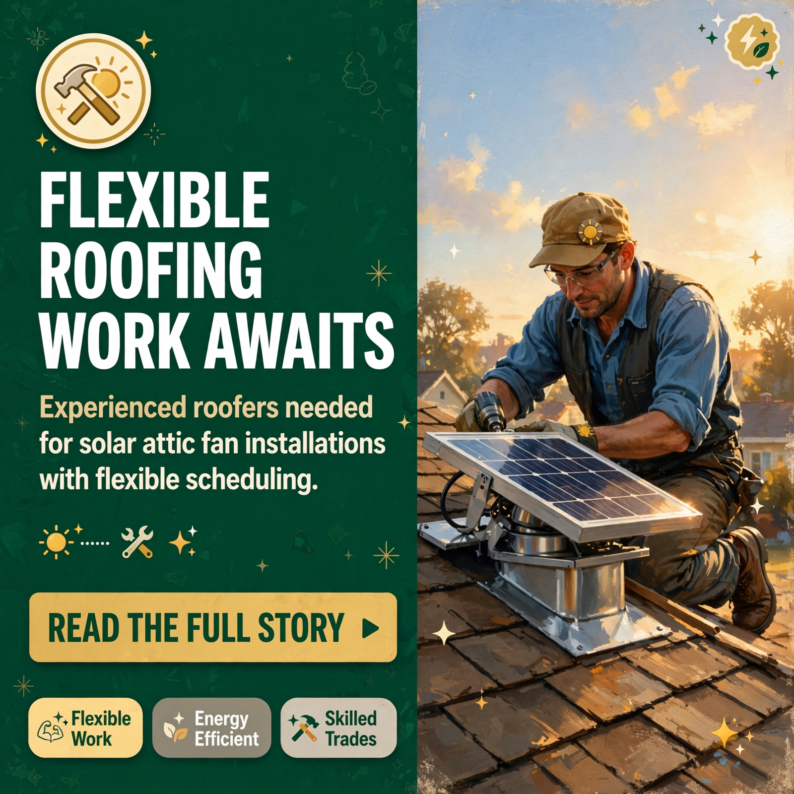 π¨ Koala Insulation of Upper Cumberland Seeks Experienced Roofer for Solar Attic Fan Work β Featured Image Featured image for "π¨ Koala Insulation of Upper Cumberland Seeks Experienced Roofer for Solar Attic Fan Work"