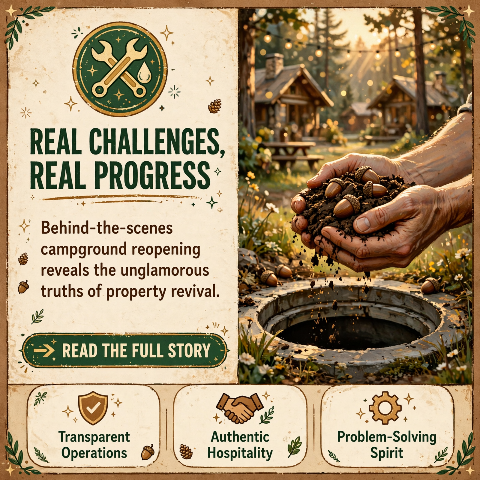 🏕️ Behind the Scenes at Stillwaters Creek Campground + Cabins : Grand Opening Highlights and Unexpected Septic… Featured image for "🏕️ Behind the Scenes at Stillwaters Creek Campground + Cabins : Grand Opening Highlights and Unexpected Septic Surprises"