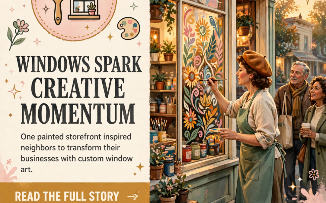🎨 Window Art Sparks Storefront Makeover Trend Among Local Businesses