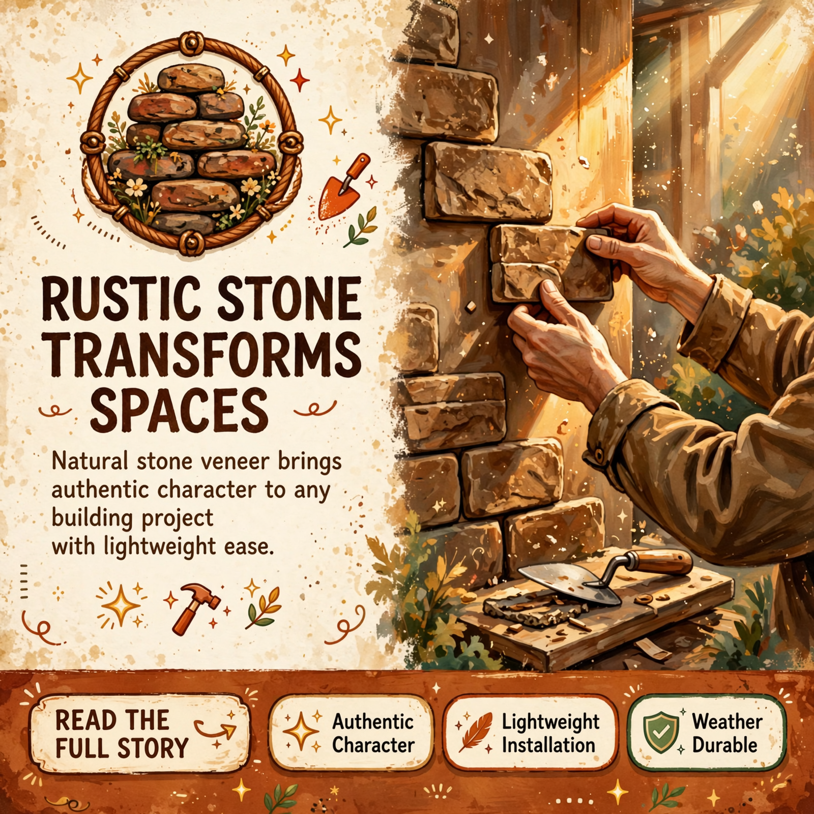 Featured image for "🪨 Brown Strip Rubble Thin Veneer Brings Rustic Warmth to Home Projects"