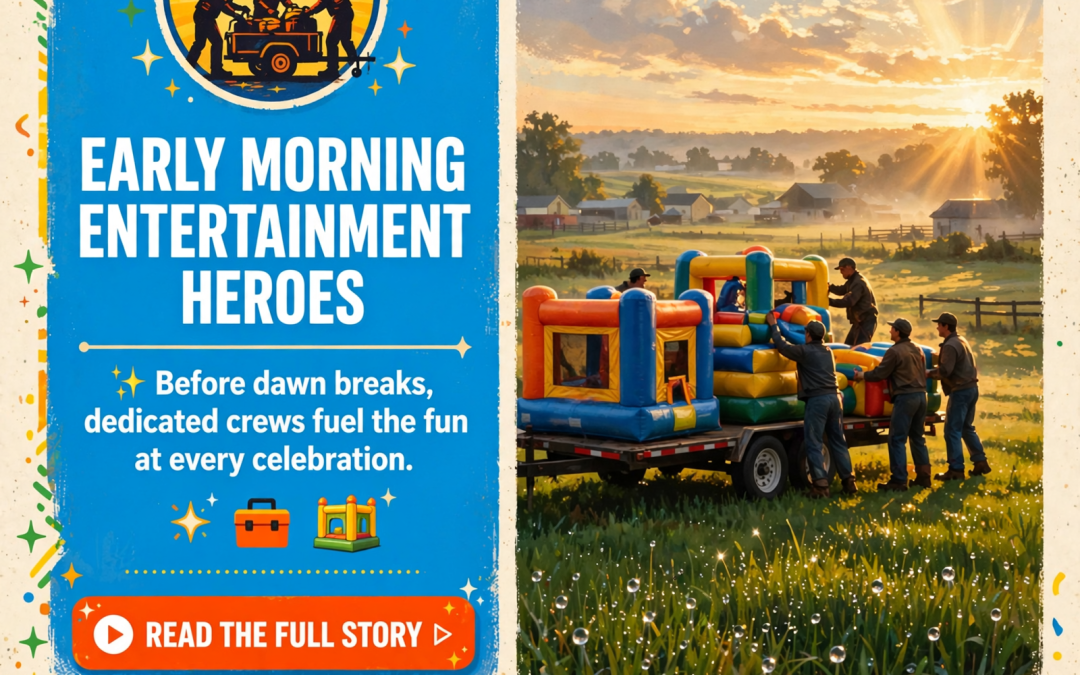 🐒 Behind the Bounce: The Early Morning Hustle of Monkeytown Inflatables