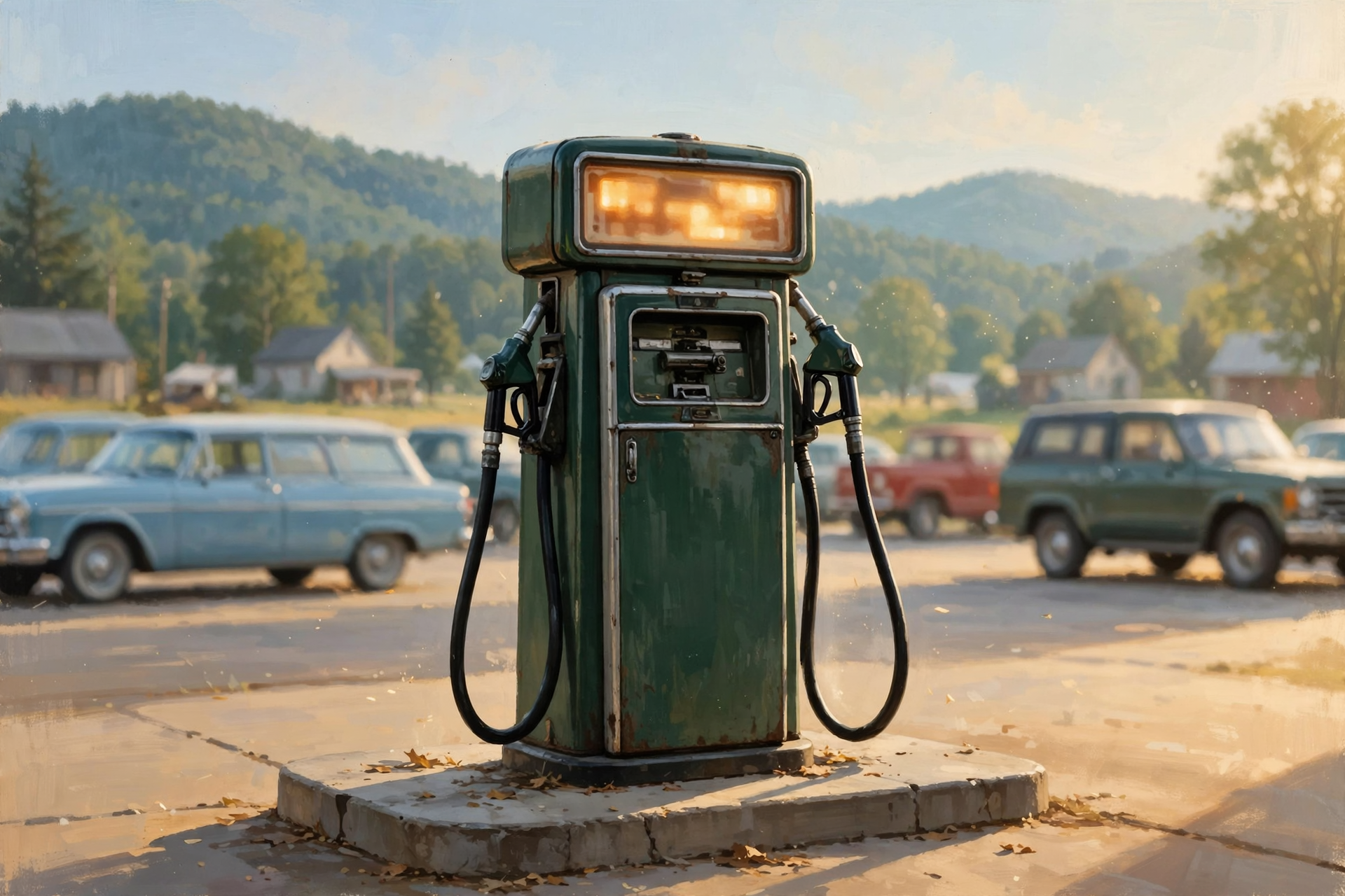Illustration for ⛽ At the Pump: A Few Cents Up This Morning
