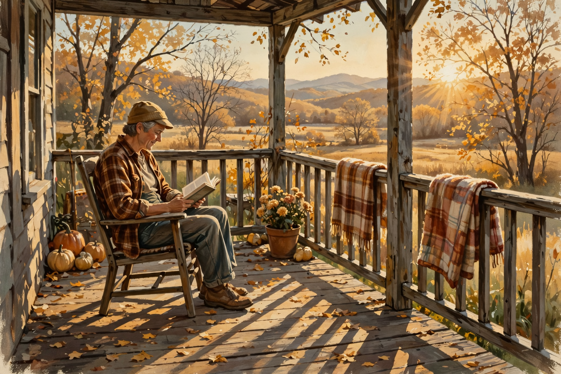 Illustration for 🌅 A Good Book, a Tidy Cabinet and a Golden Afternoon