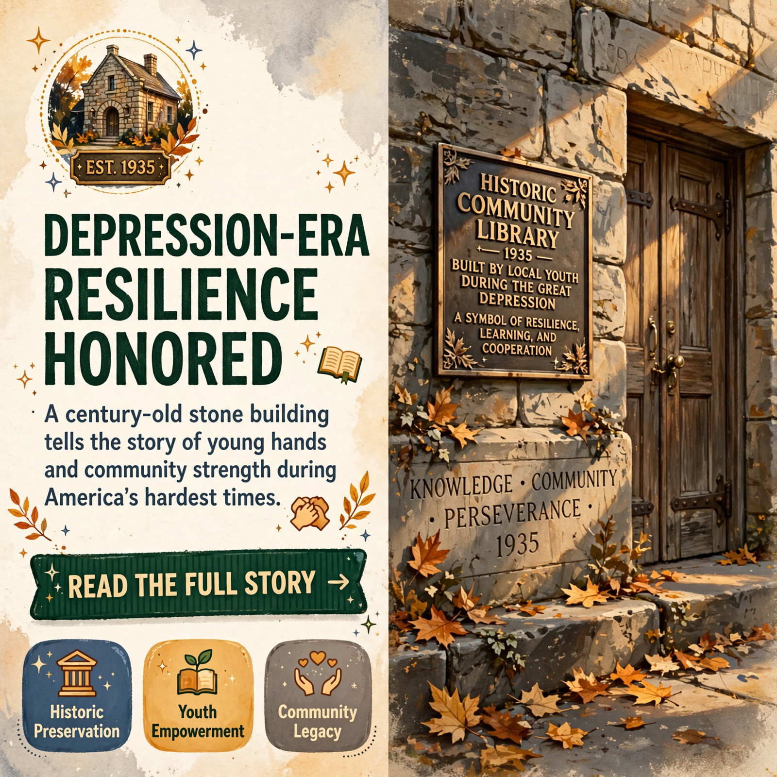 Featured image for "🏛️ Historic Marker Honors Sequatchie County Public Library 's Depression-Era Building in Dunlap"
