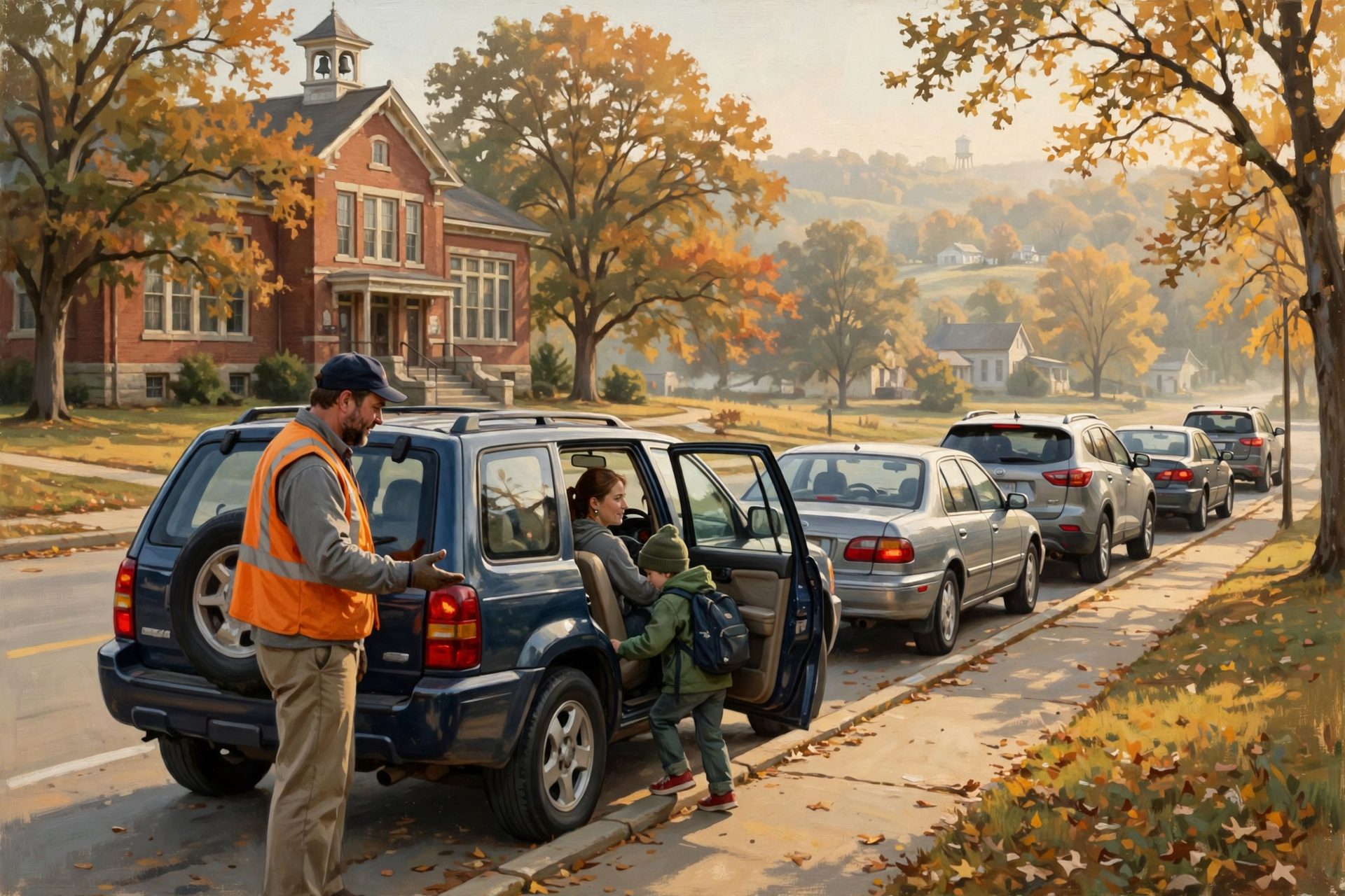 Illustration for 🚗 Griffith Elementary's Car-Line Reminders: Patience Is the Fastest Way Through