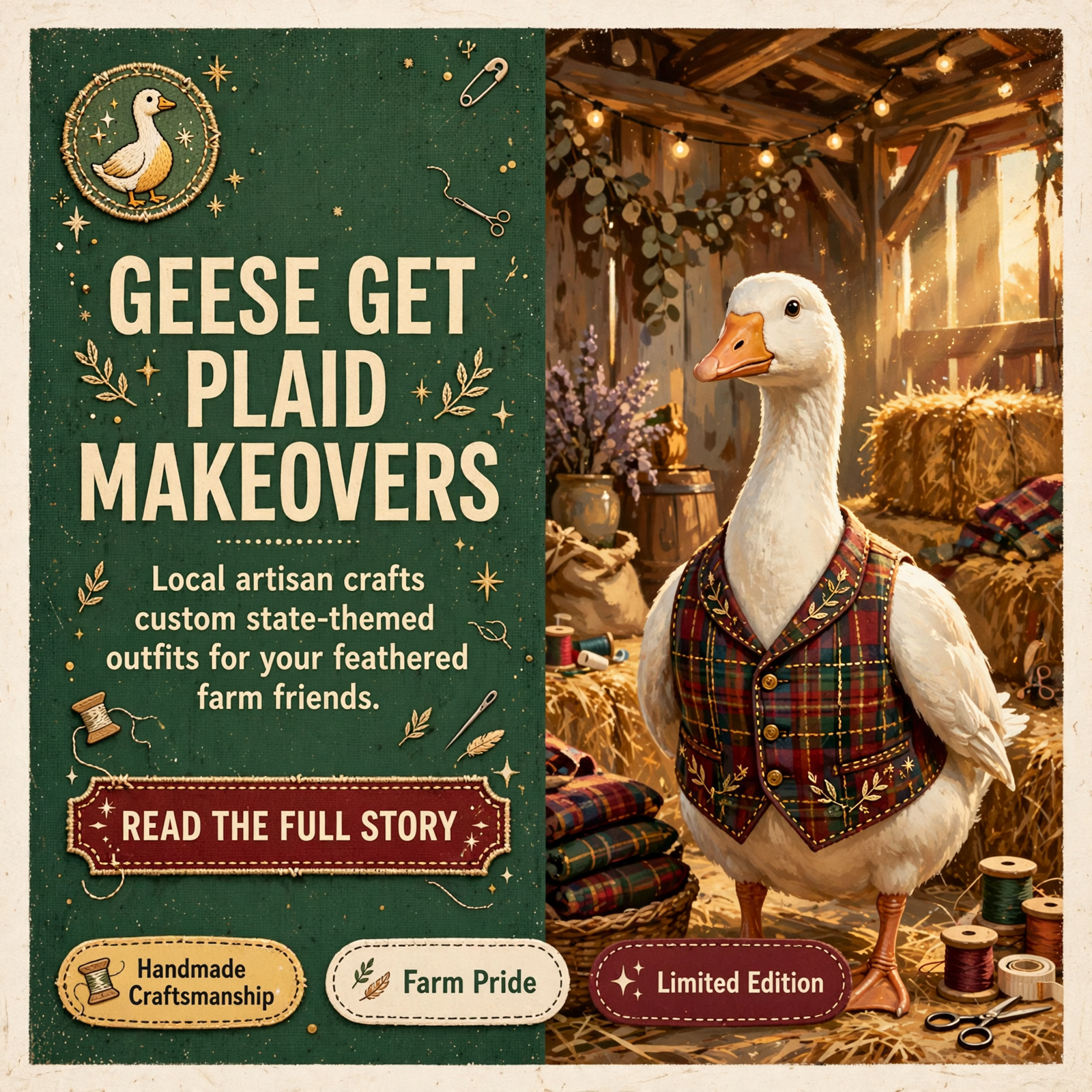 Featured image for "🪿 Custom Goose Outfits with State Plaid Designs Now Available by Order"