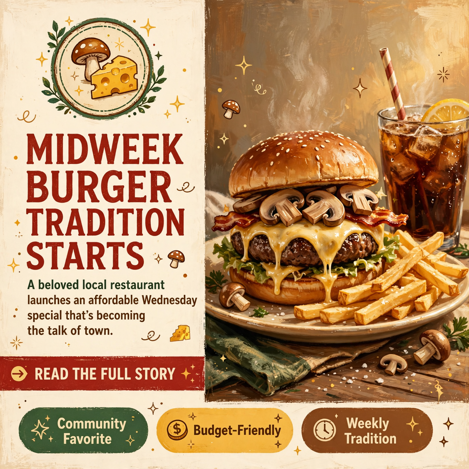 π Cagle Mountain Restaurant Serves Up Wednesday Mushroom Swiss Special in Dunlap β Featured Image Featured image for "π Cagle Mountain Restaurant Serves Up Wednesday Mushroom Swiss Special in Dunlap"