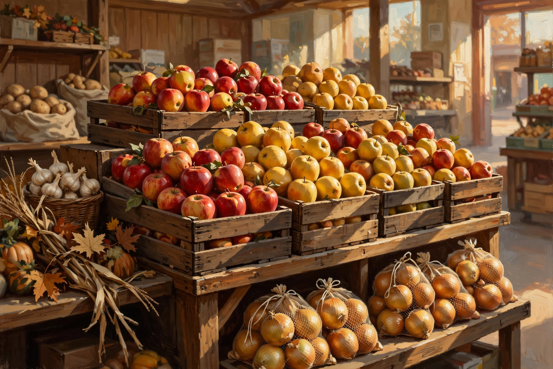 Illustration for 🍎 Fall Grocery Ads: Grab the Apples, Watch the Onions