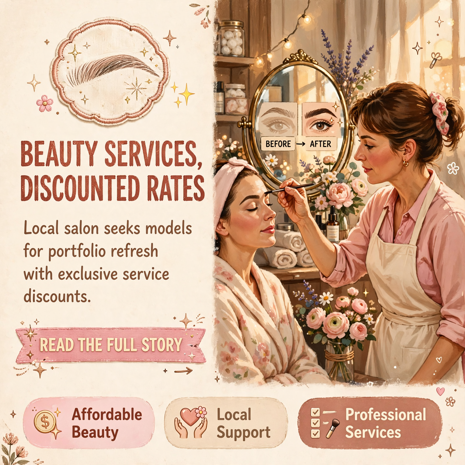 Featured image for "✨ the brow + beauty haus Seeks Models for Portfolio Refresh in Soddy-Daisy"