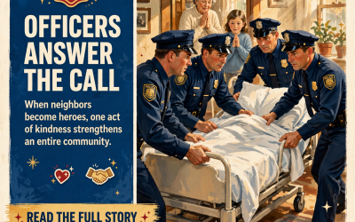 🚔 Local Officers Answer the Call: Community Comes Together to Help Neighbor in Need