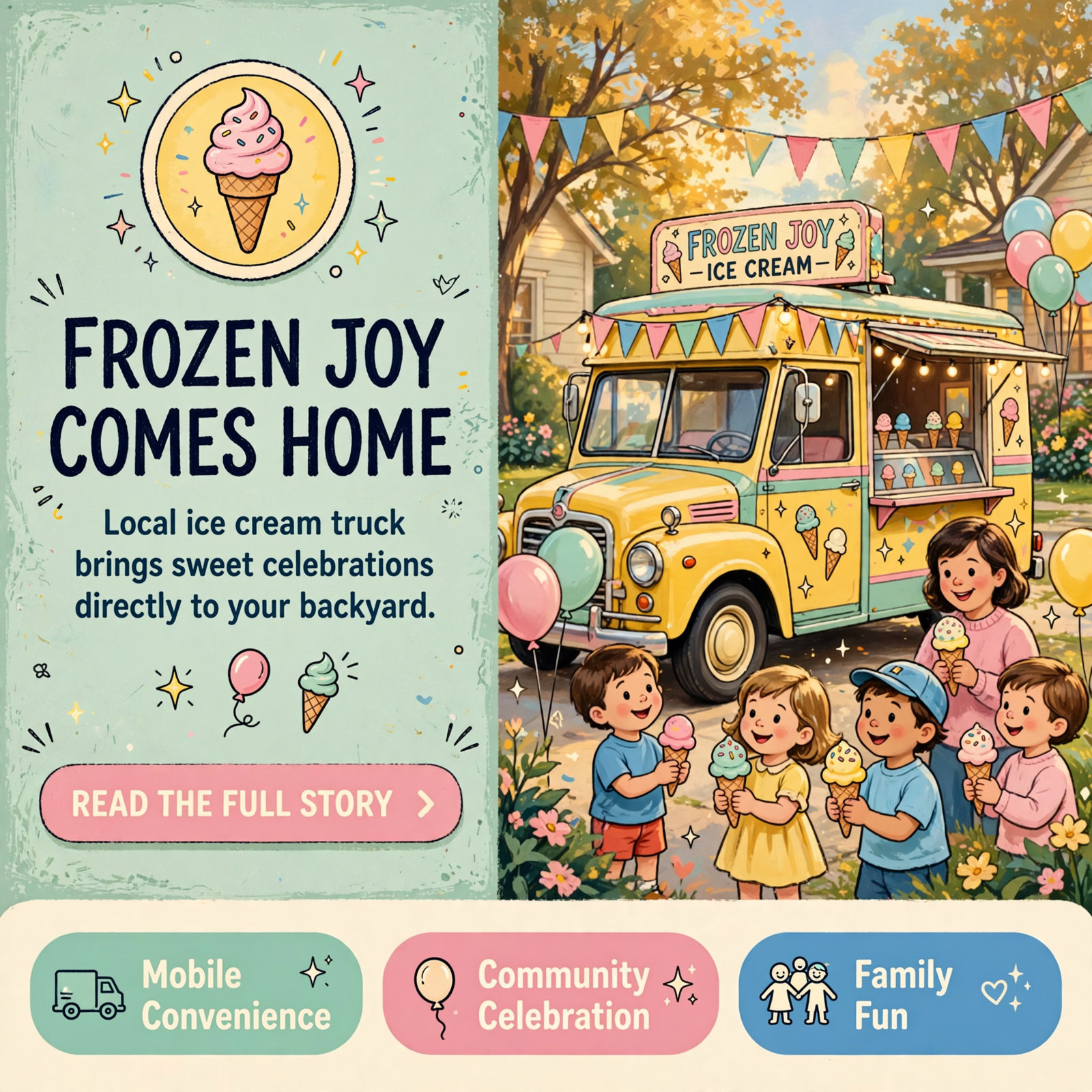 Featured image for "🚚 Sweet Treats Ice Cream Truck Brings Mobile Celebrations to Fort Oglethorpe and Beyond"