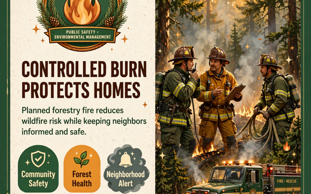 🔥 State Forestry Department Prescriptive Burn Planned Behind Fredonia Homes