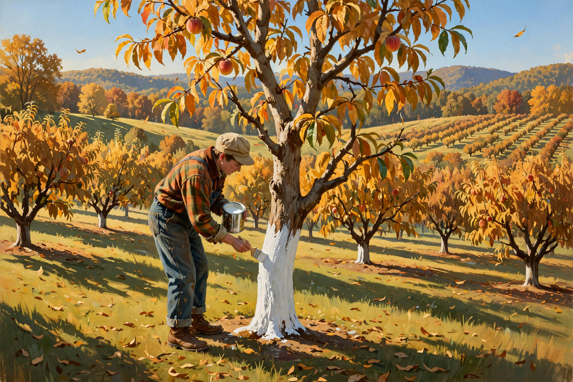 Illustration for 🍂 A Drier Map Statewide, Winter Coats for the Fruit Trees, a Red-Leaf Tree Worth Planting and a Second Life for the Jack-o'-Lantern — Your Farm & Garden Report