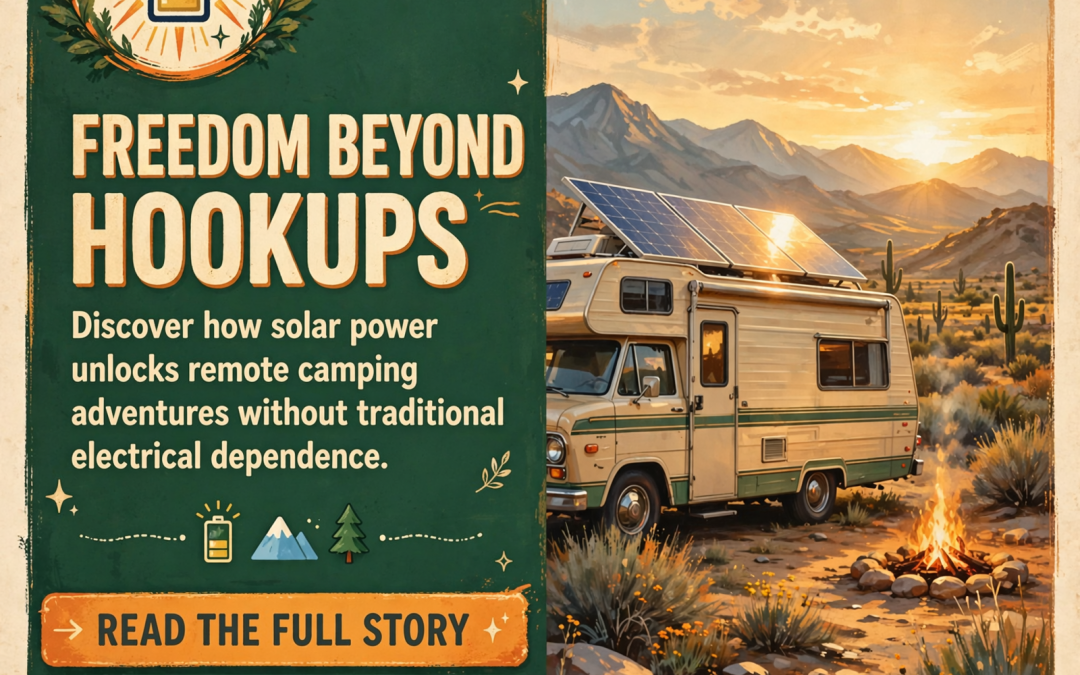 🚐 Explore Off-Grid Camping with RV Solar Power Solutions