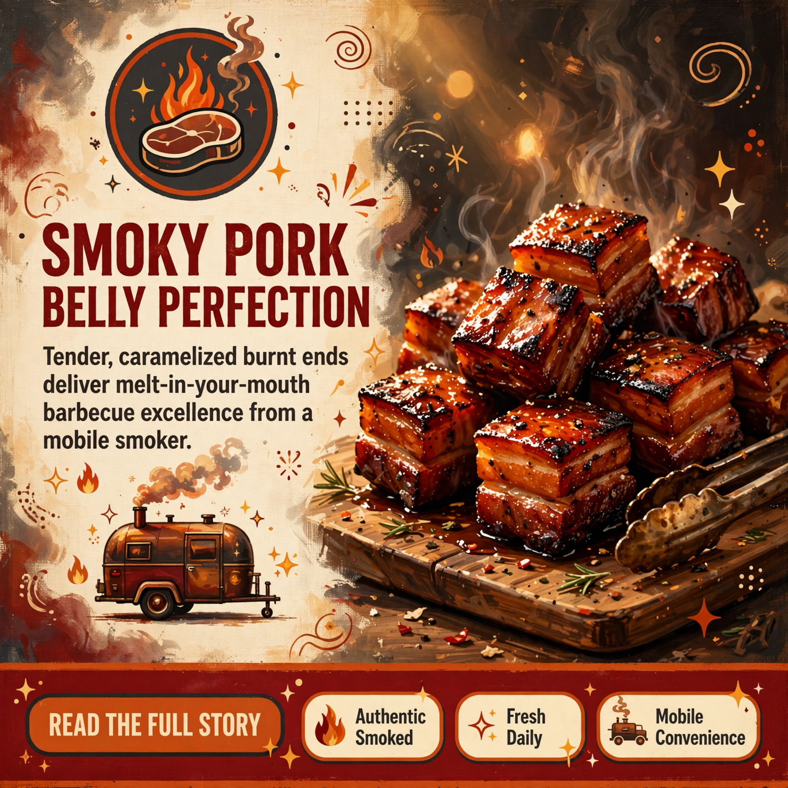 Featured image for "🍖 Coal Fire BBQ Highlights Pork Belly Burnt Ends in Chattanooga"