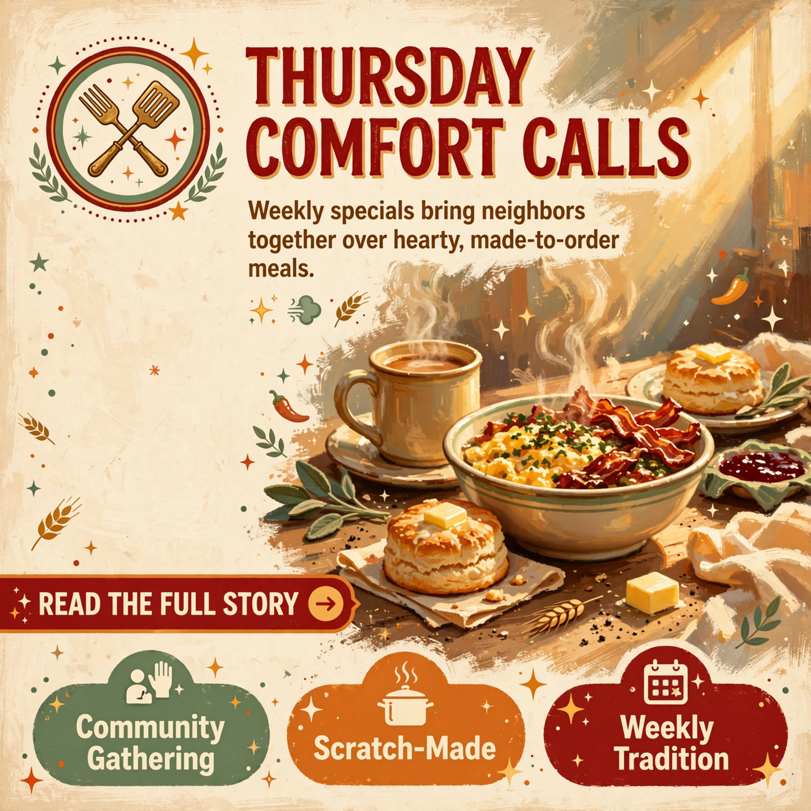 Featured image for "🔥 BB's Cafe Serves Up Hearty Thursday Specials in Spring City"