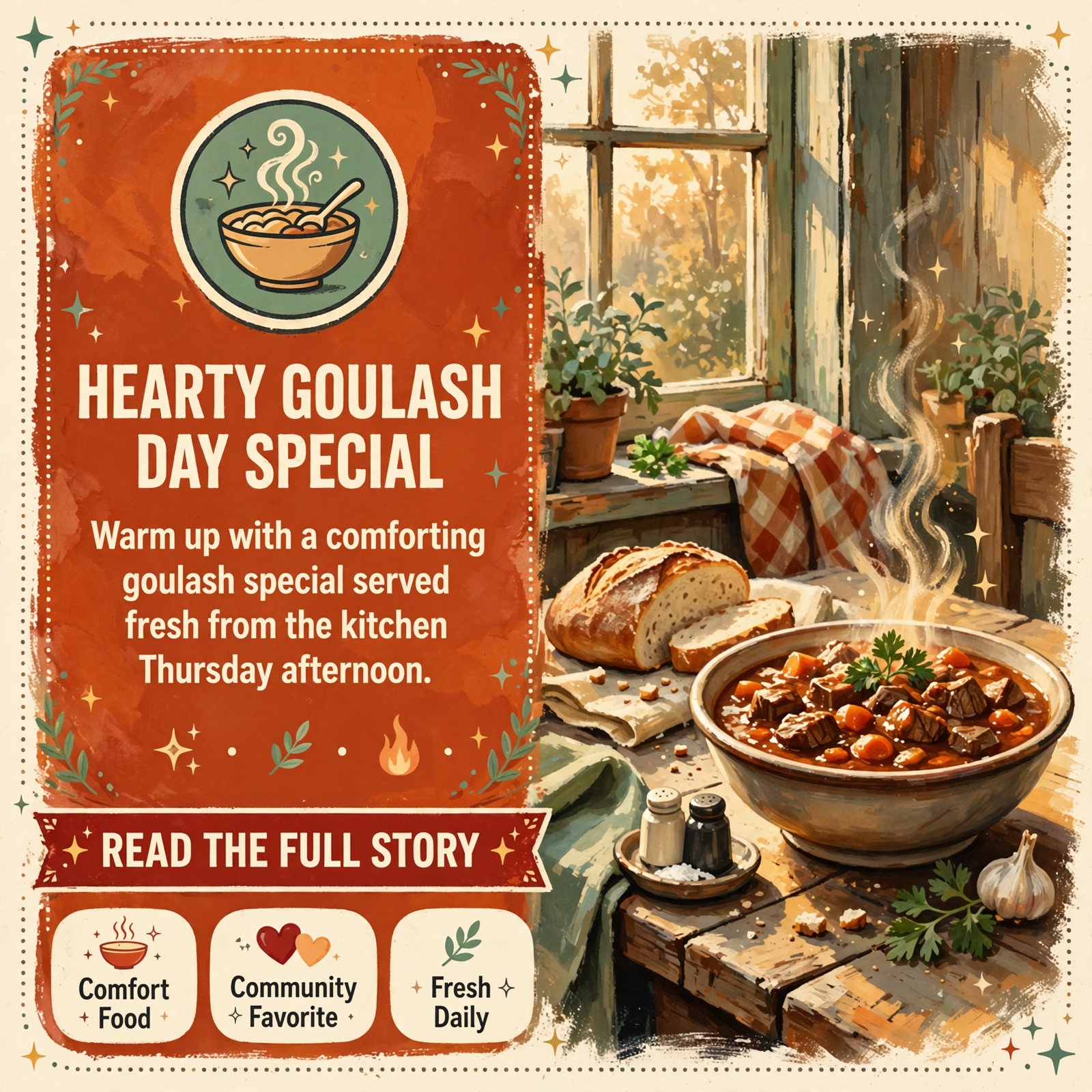 🍲 Goulash Day at Whitwell Field Kitchen – Thursday Special — Featured Image Featured image for "🍲 Goulash Day at Whitwell Field Kitchen - Thursday Special"