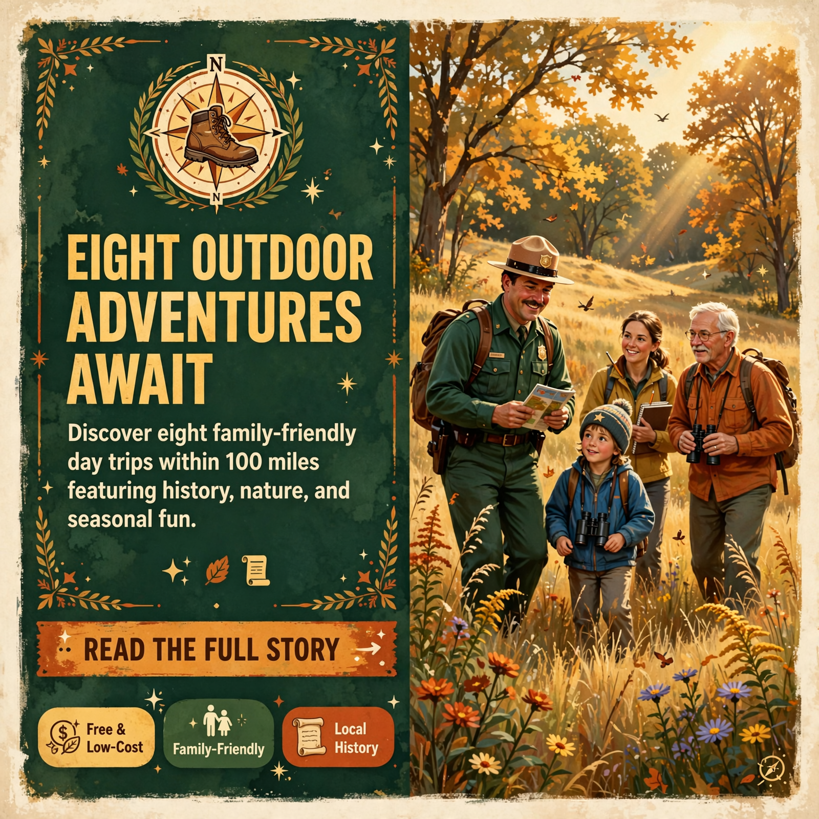 Featured image for "🧭 Hundred-Mile Happenings: A Medicinal Plant Hike at Harrison Bay, Corn Husk Dolls at Fort Southwest Point, a Fall Bird Hike at Frozen…