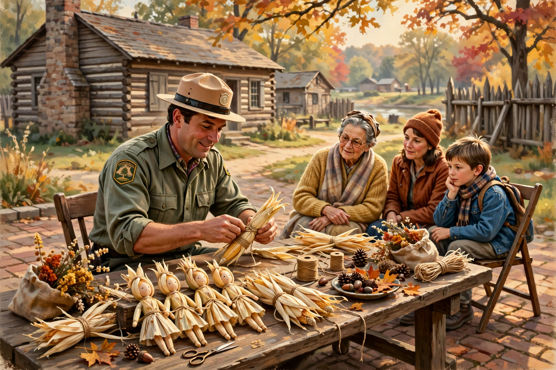 Illustration for 🌽 Make a Corn Husk Doll and Learn Its Story at Fort Southwest Point
